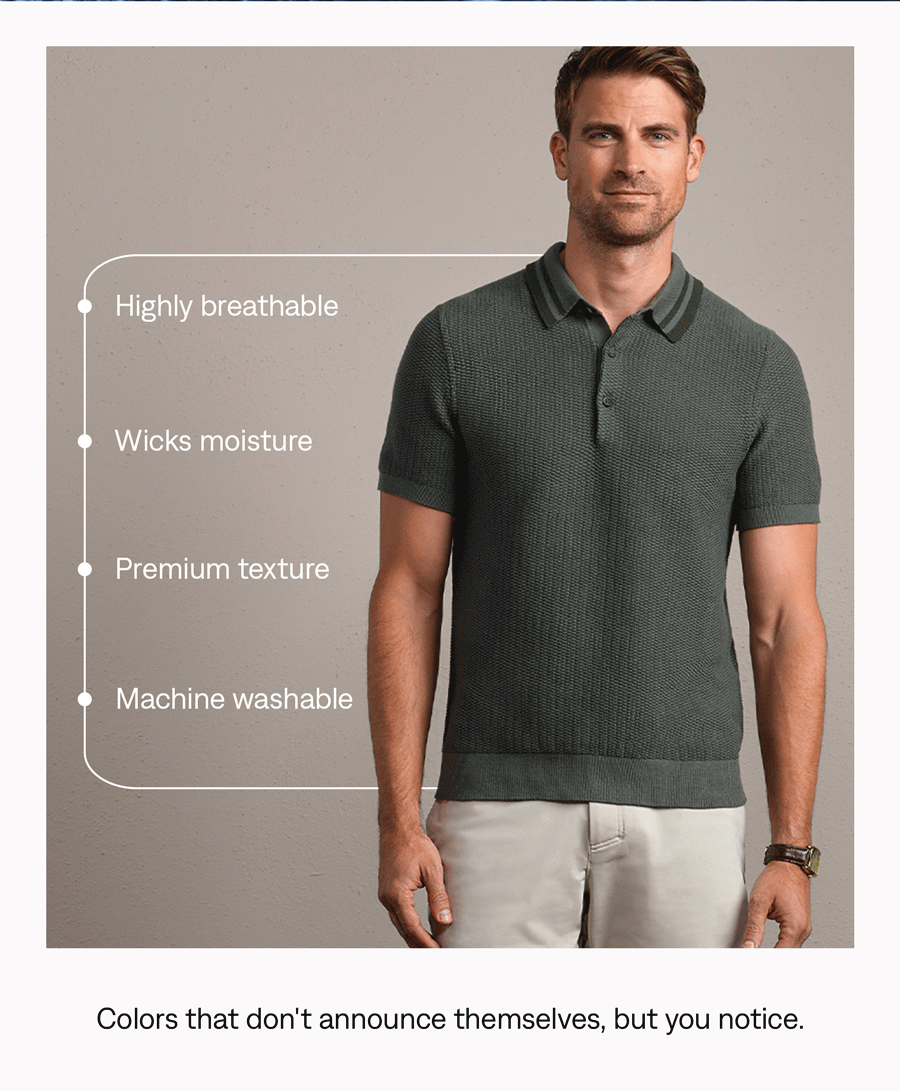 Fine Knit Sweater Polo
