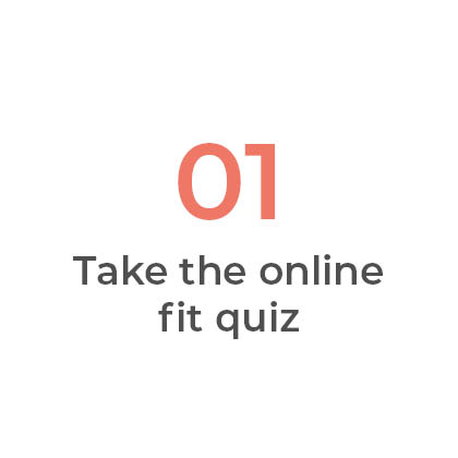 Online fit-quiz