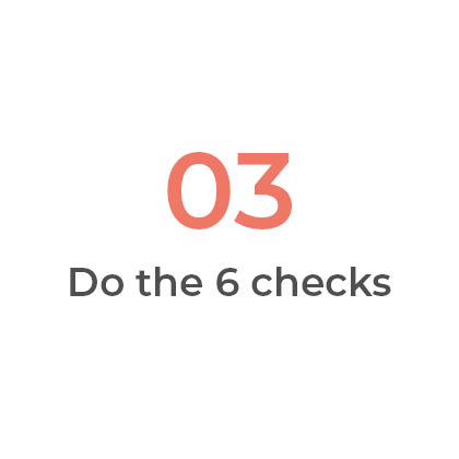 6 checks