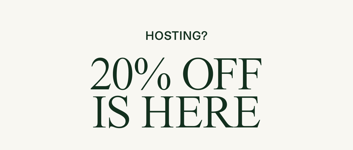 20% off is here