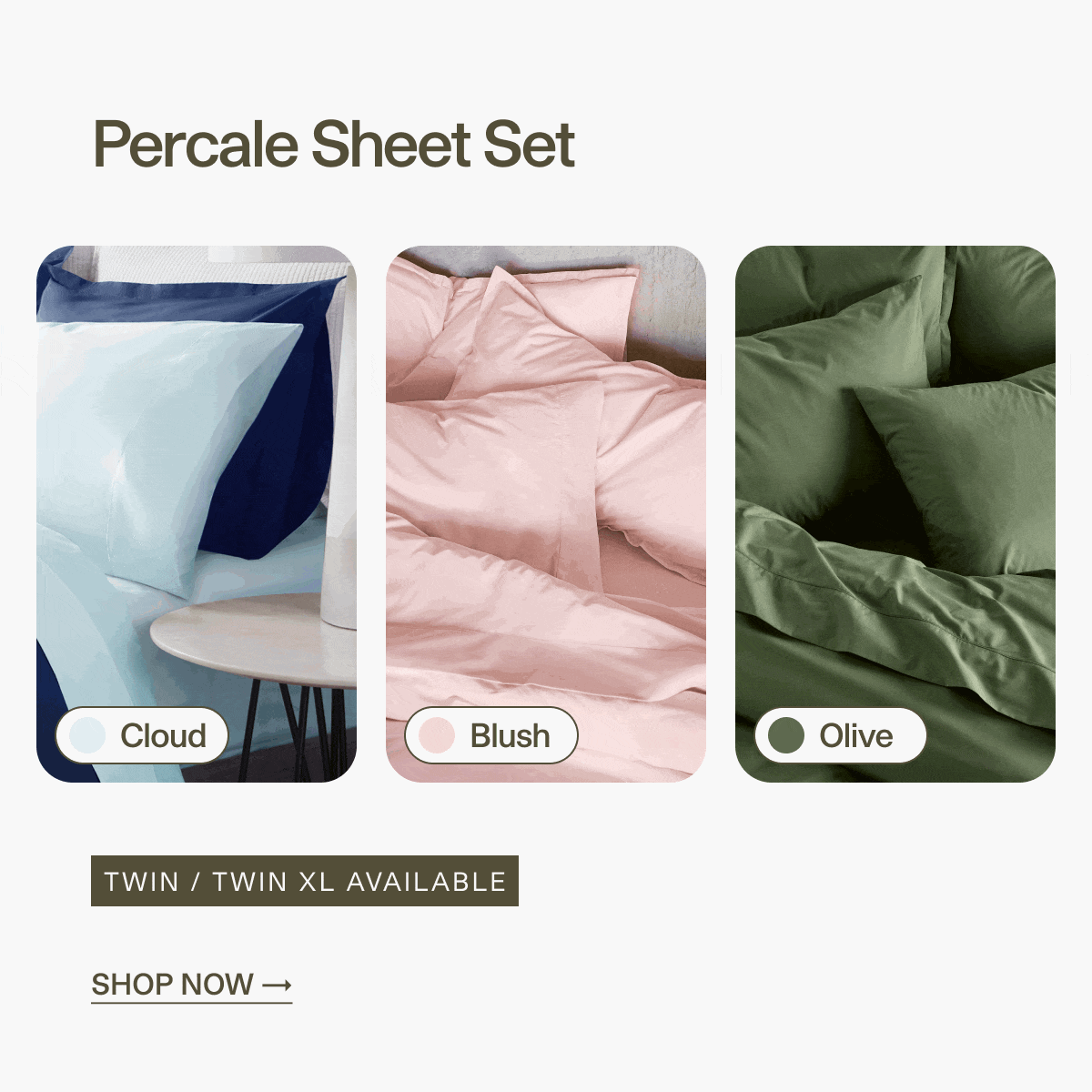 Percale sheet set