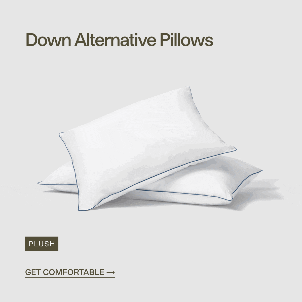Down alternative pillows