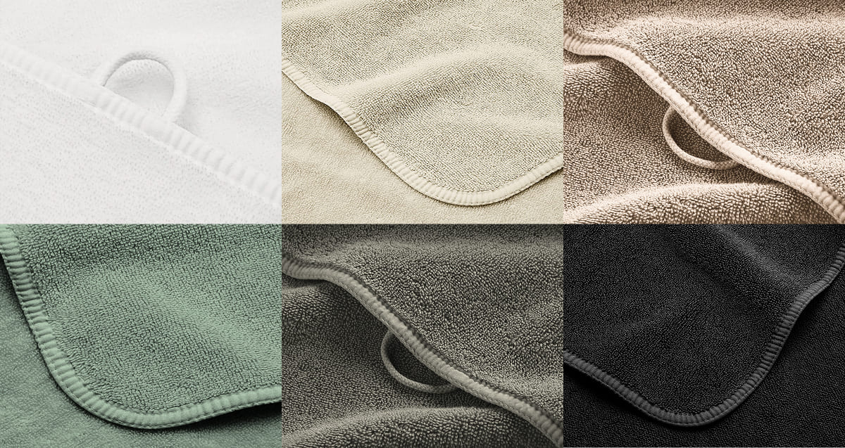 Spa towel colors