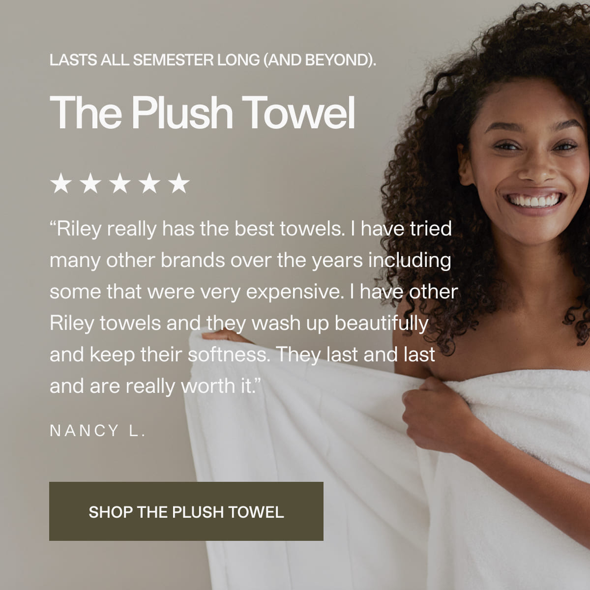 Shop the plush towel