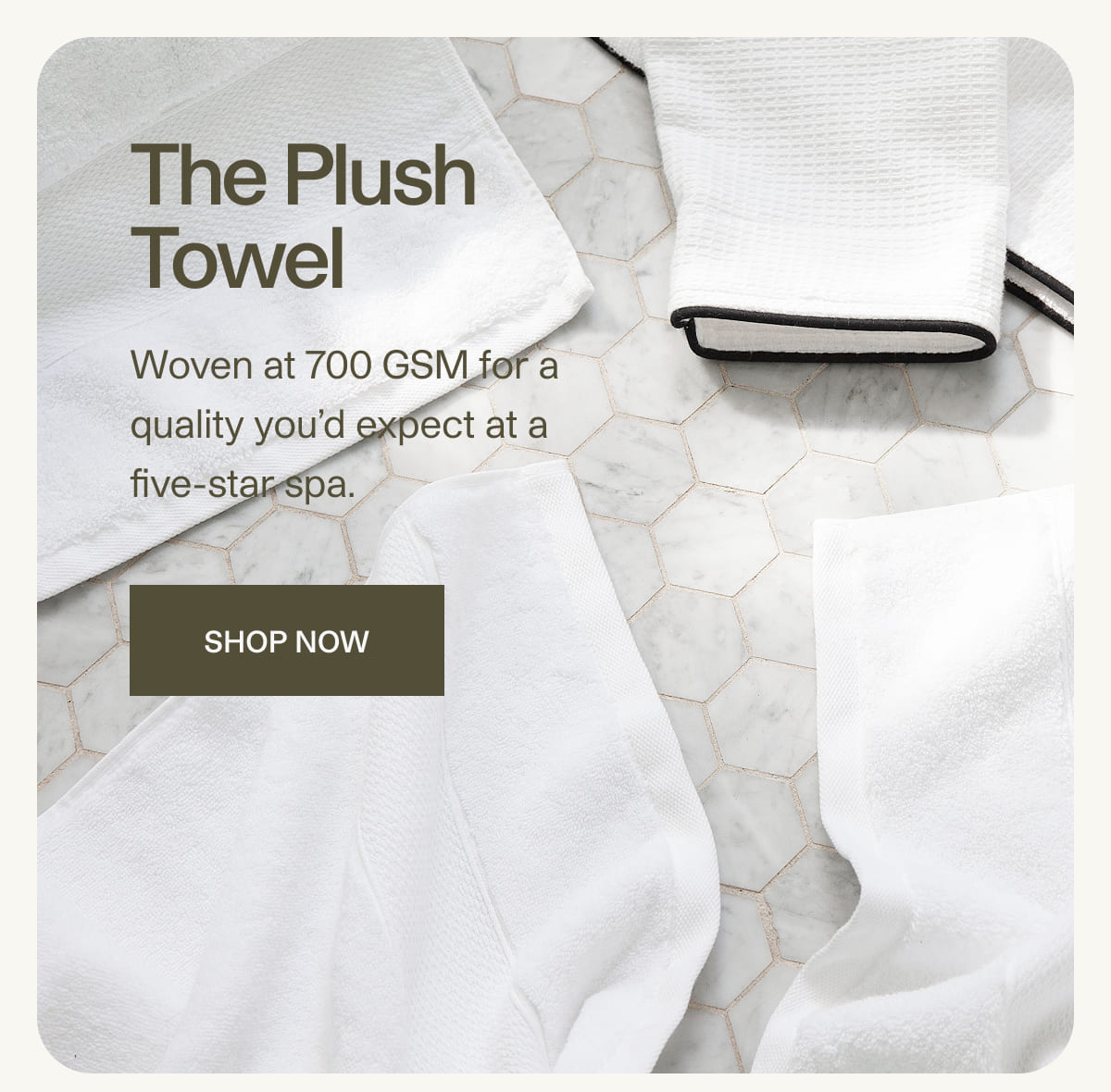 The plush towel