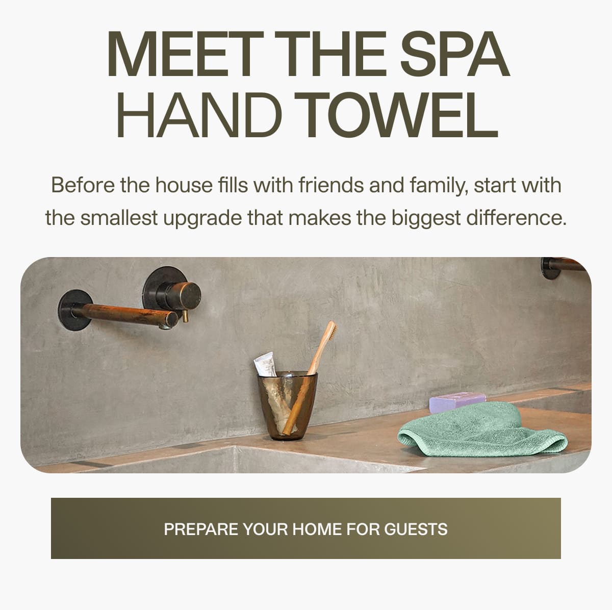 Meet the spa hand towel