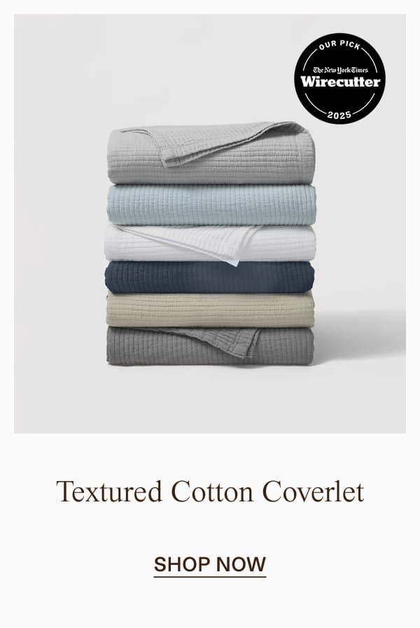 Textured Cotton Coverlet