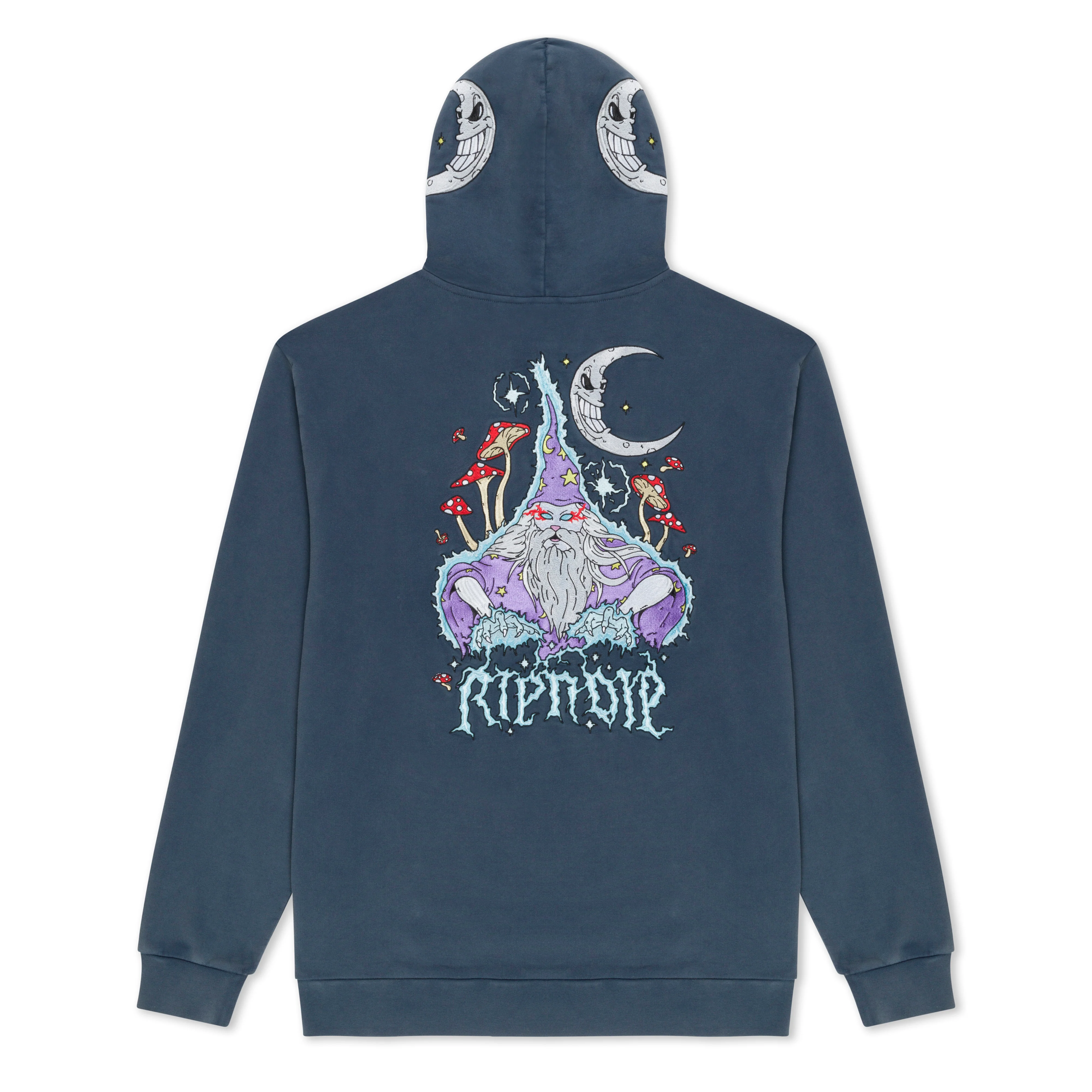 Image of Oracle Double Hood Hoodie (Navy Mineral Wash)