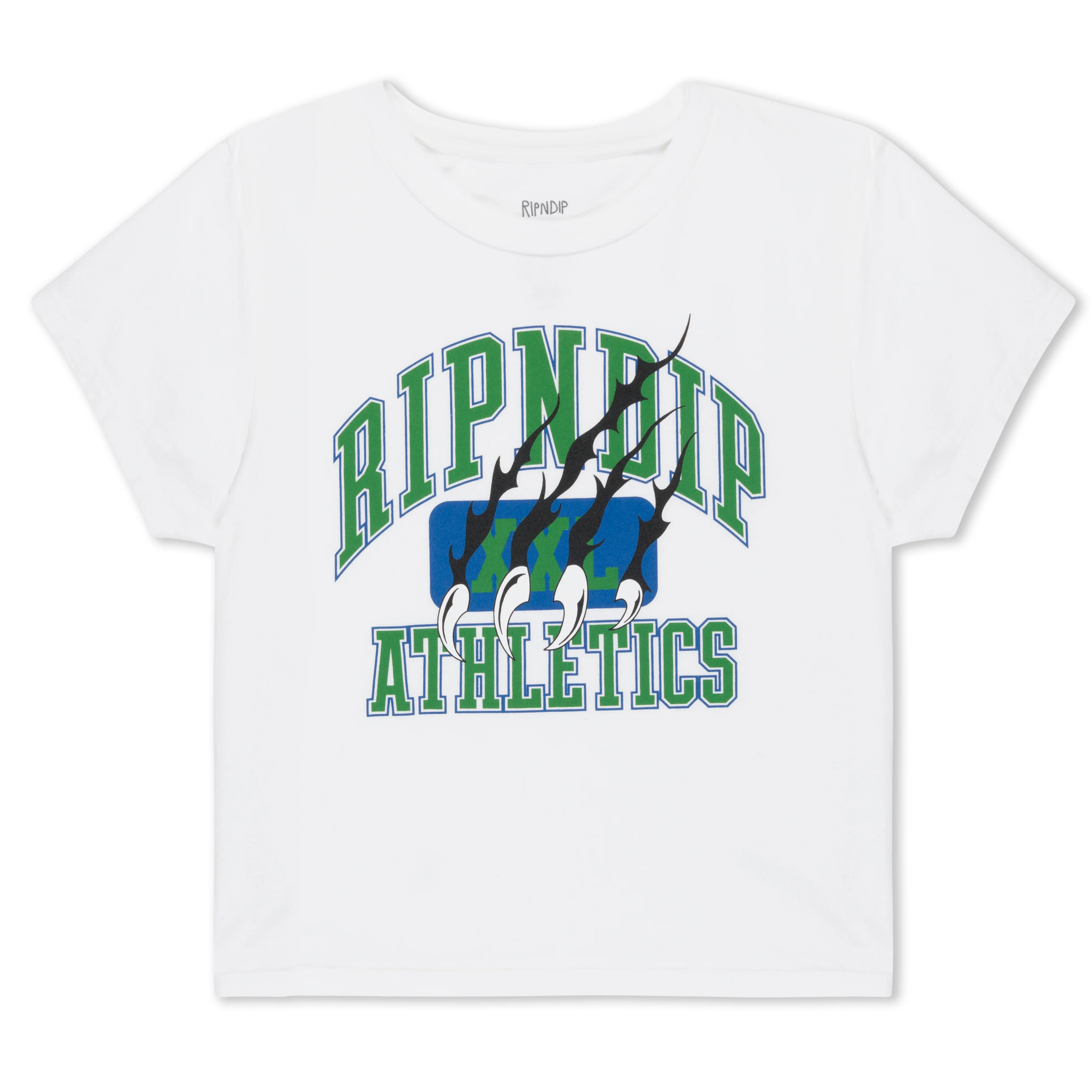 Image of Ripndip Athletics Cropped Baby Tee (White)
