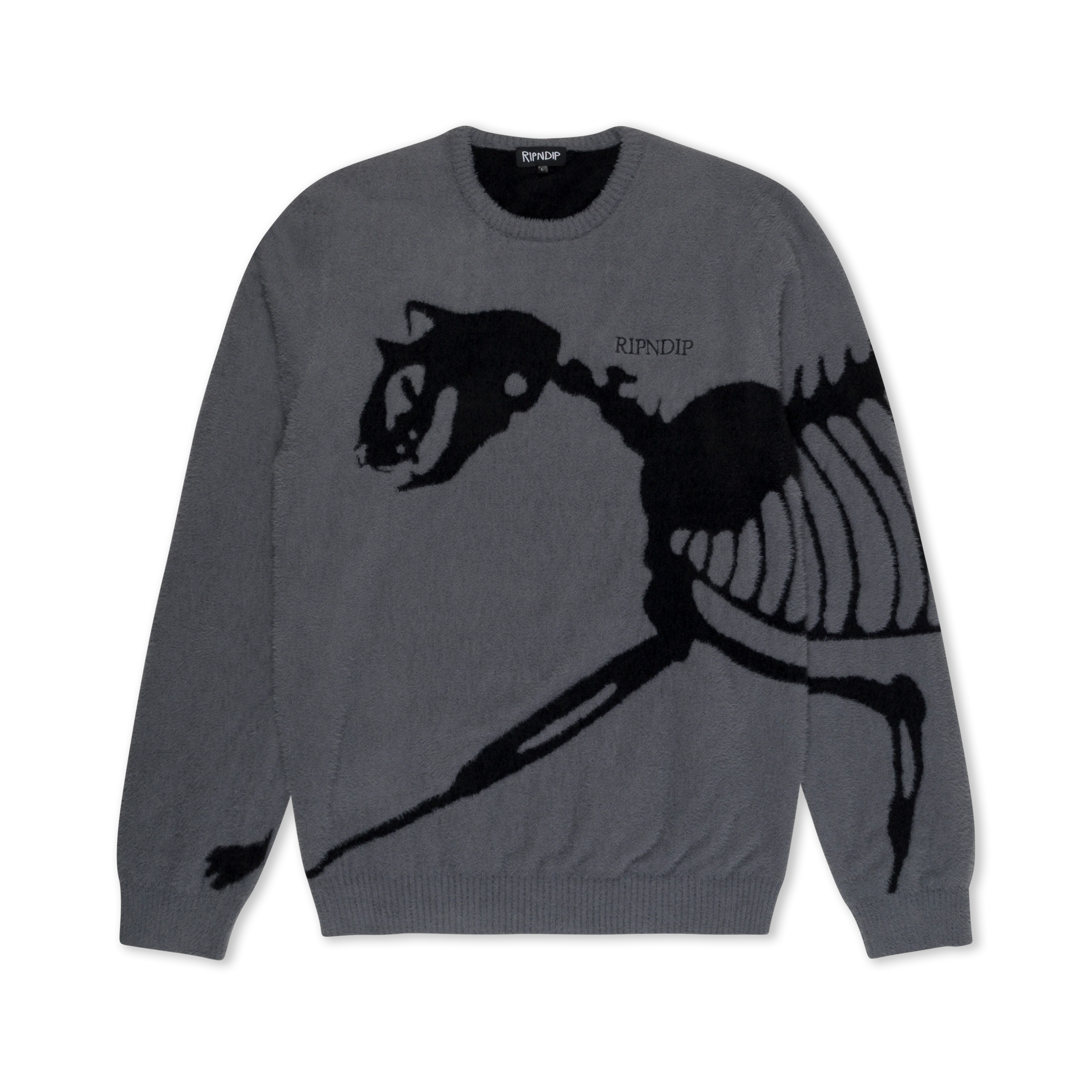 Image of Fossil Mohair Knit Sweater (Charcoal)