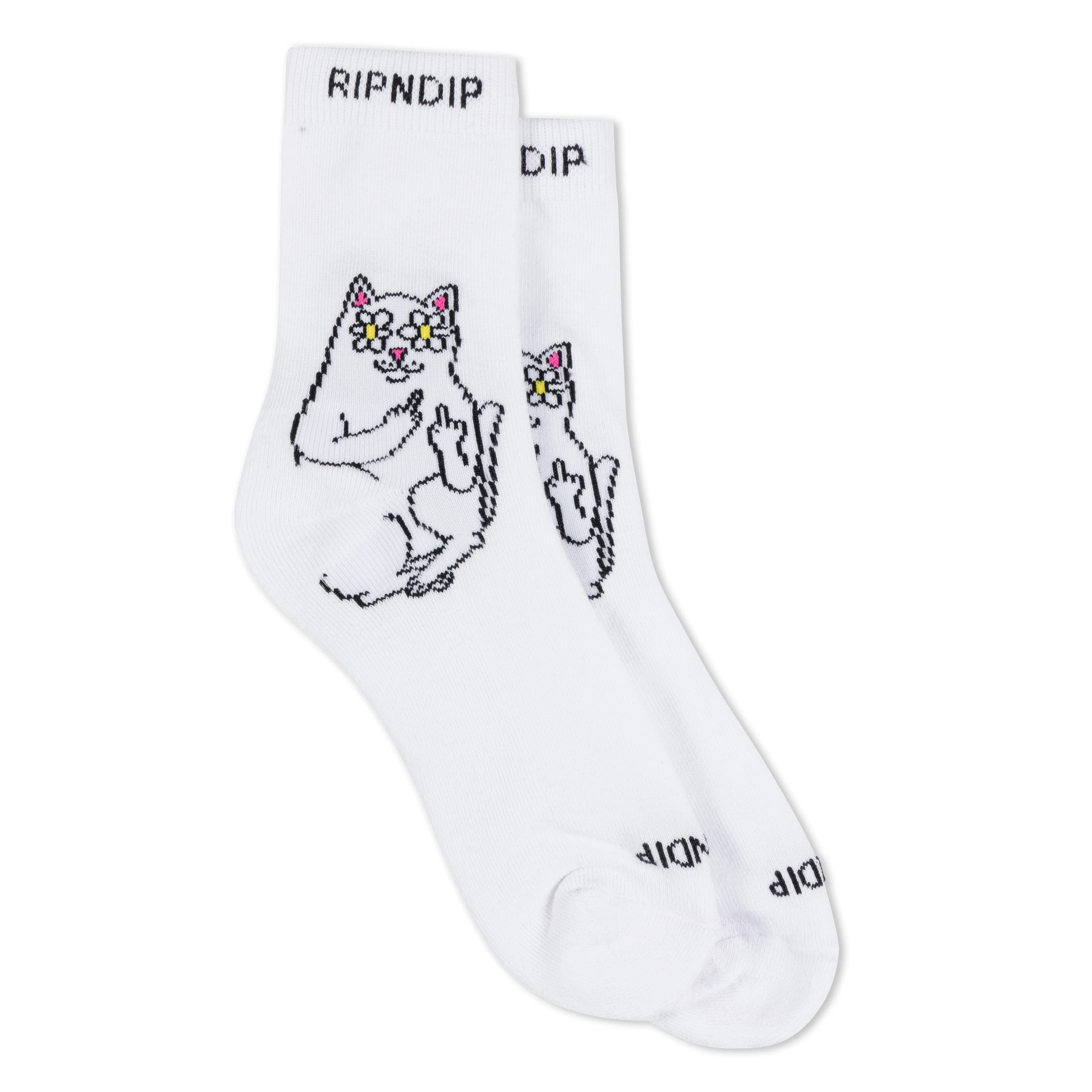 Image of Lord Nermal Blossom Mid Socks (White)