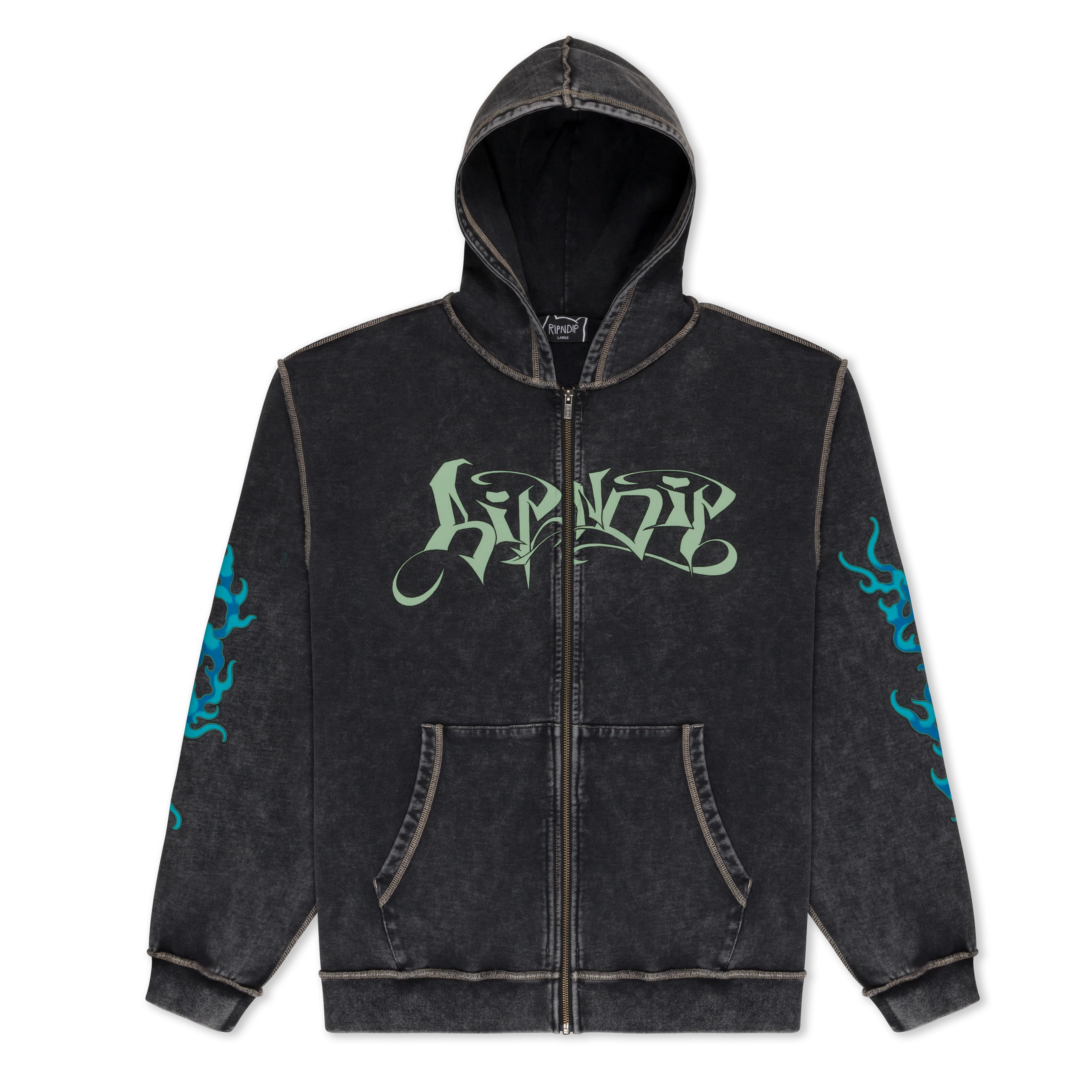 Image of Squabble Up Hoodie (Black Vintage Wash)