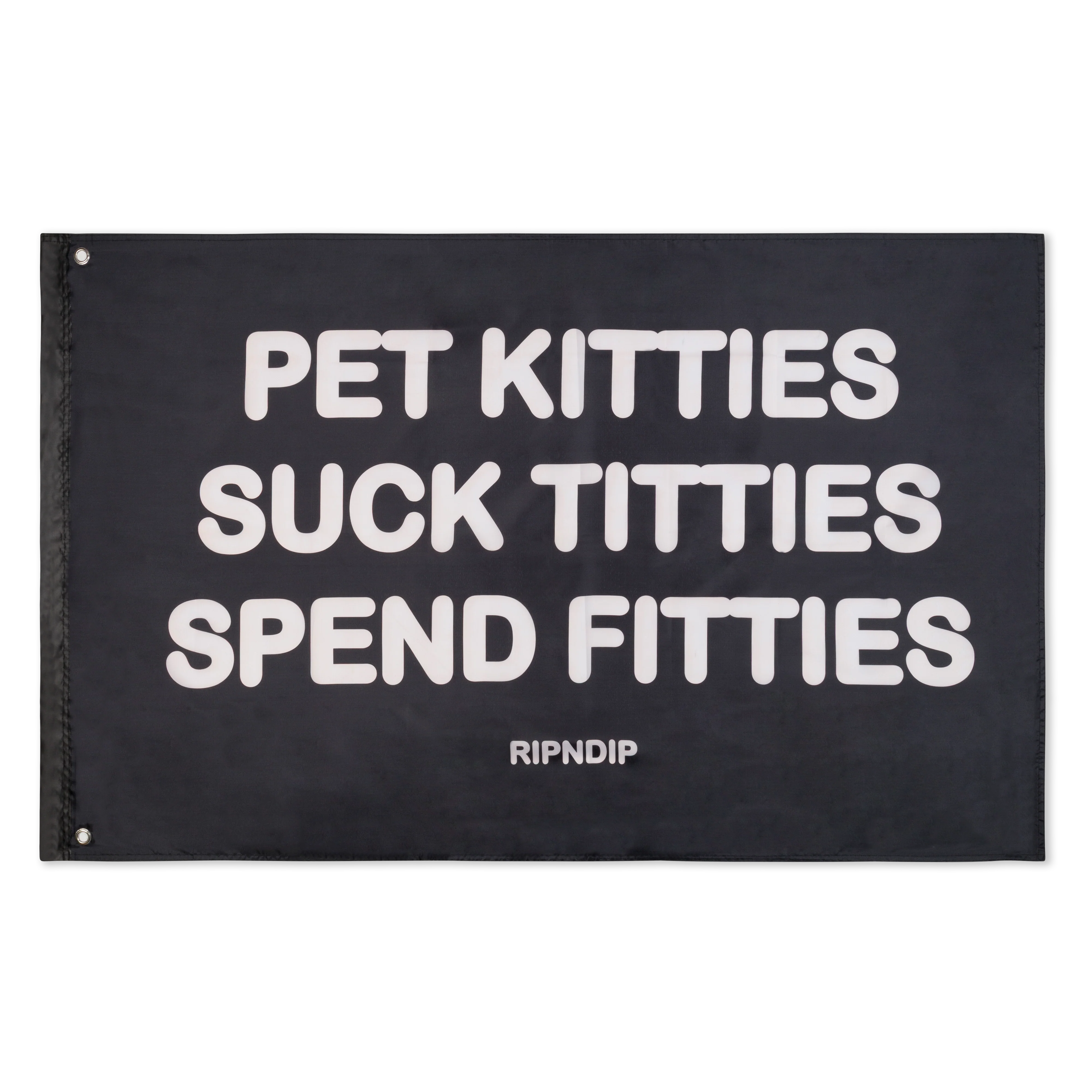 Image of Pet Kitties Flag (Black)