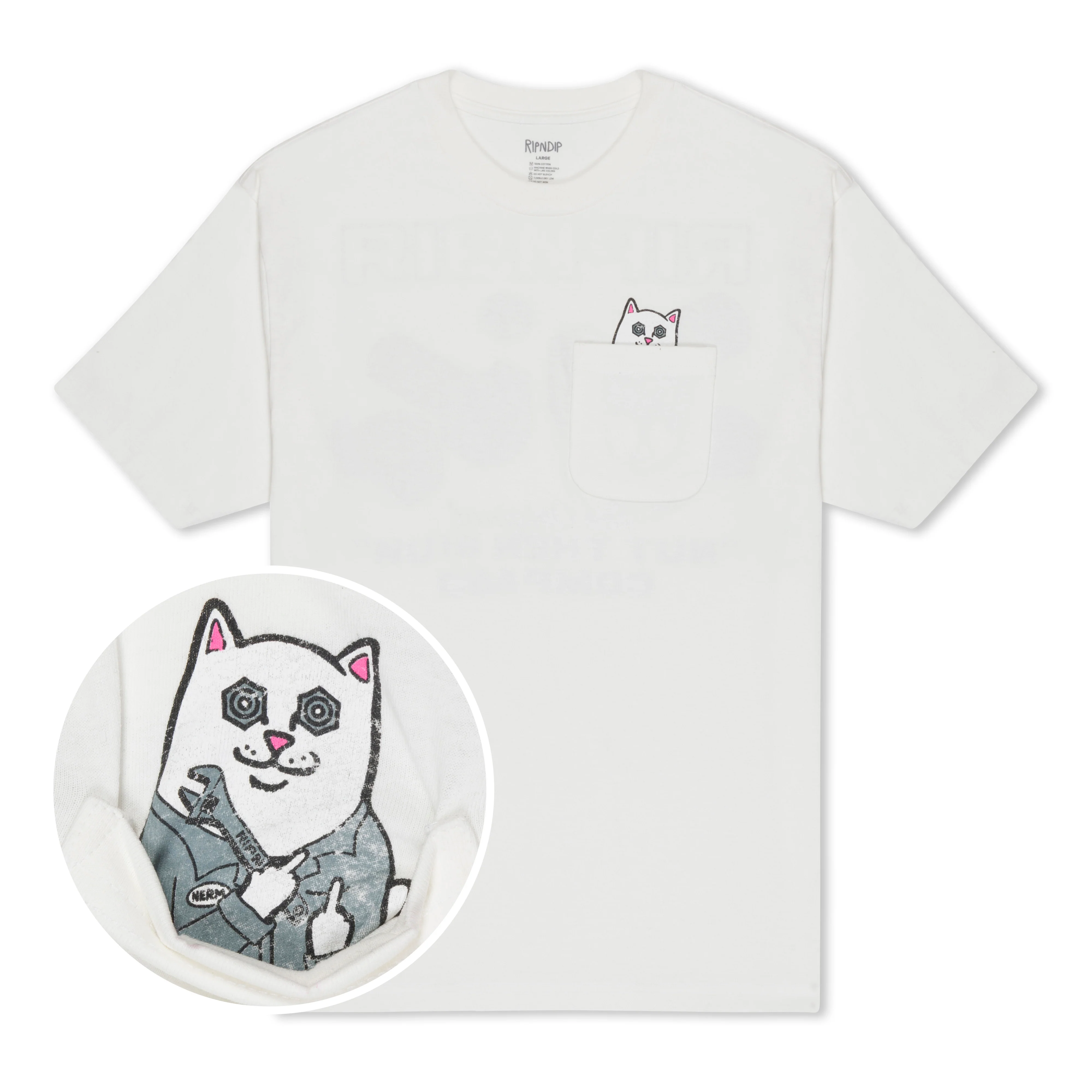 Image of Nut Then Bolt Pocket Tee (Bone)