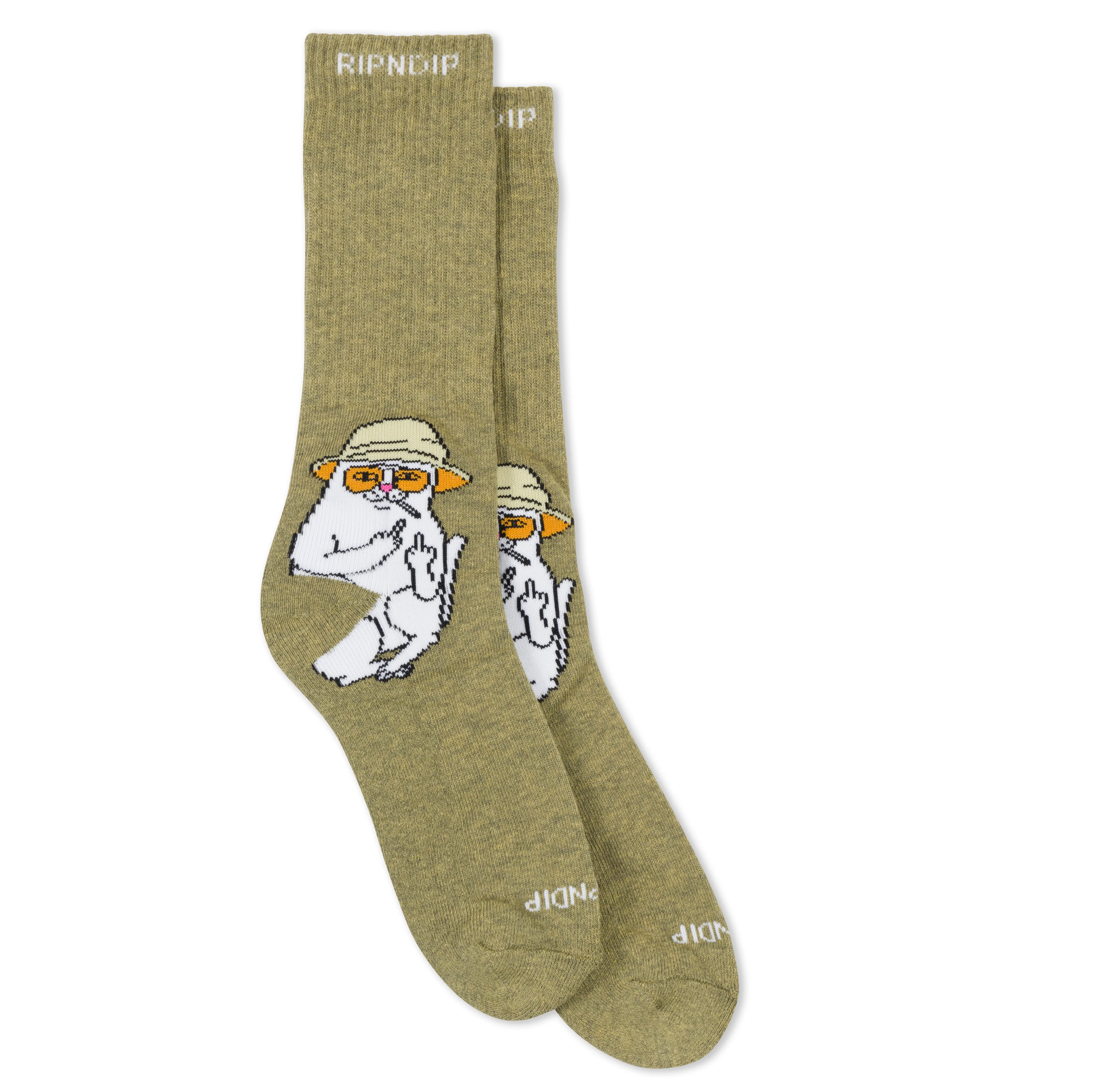 Image of Nermal S Thompson Socks (Heather Olive)