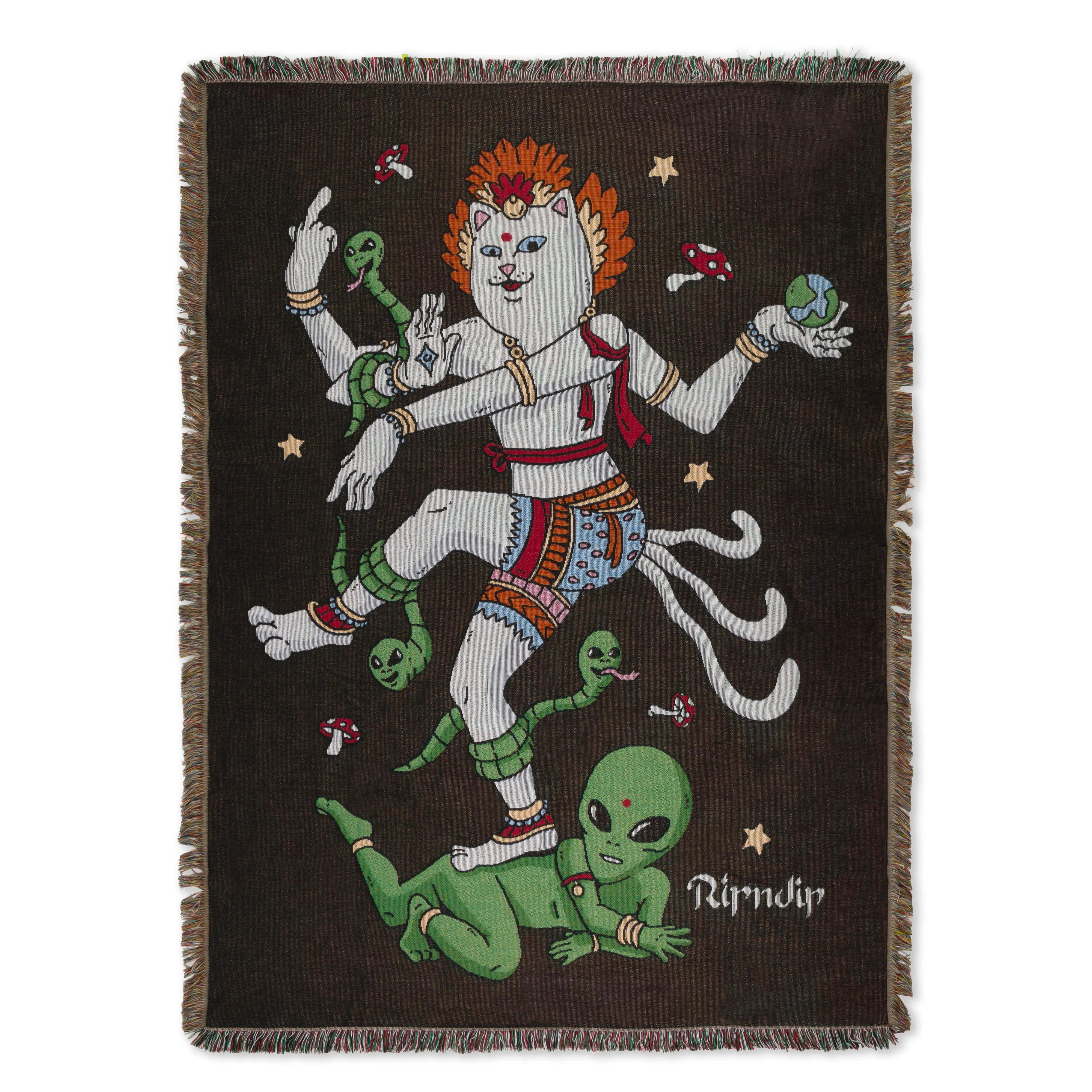 Image of Alien Whisperer Woven Blanket (Black)
