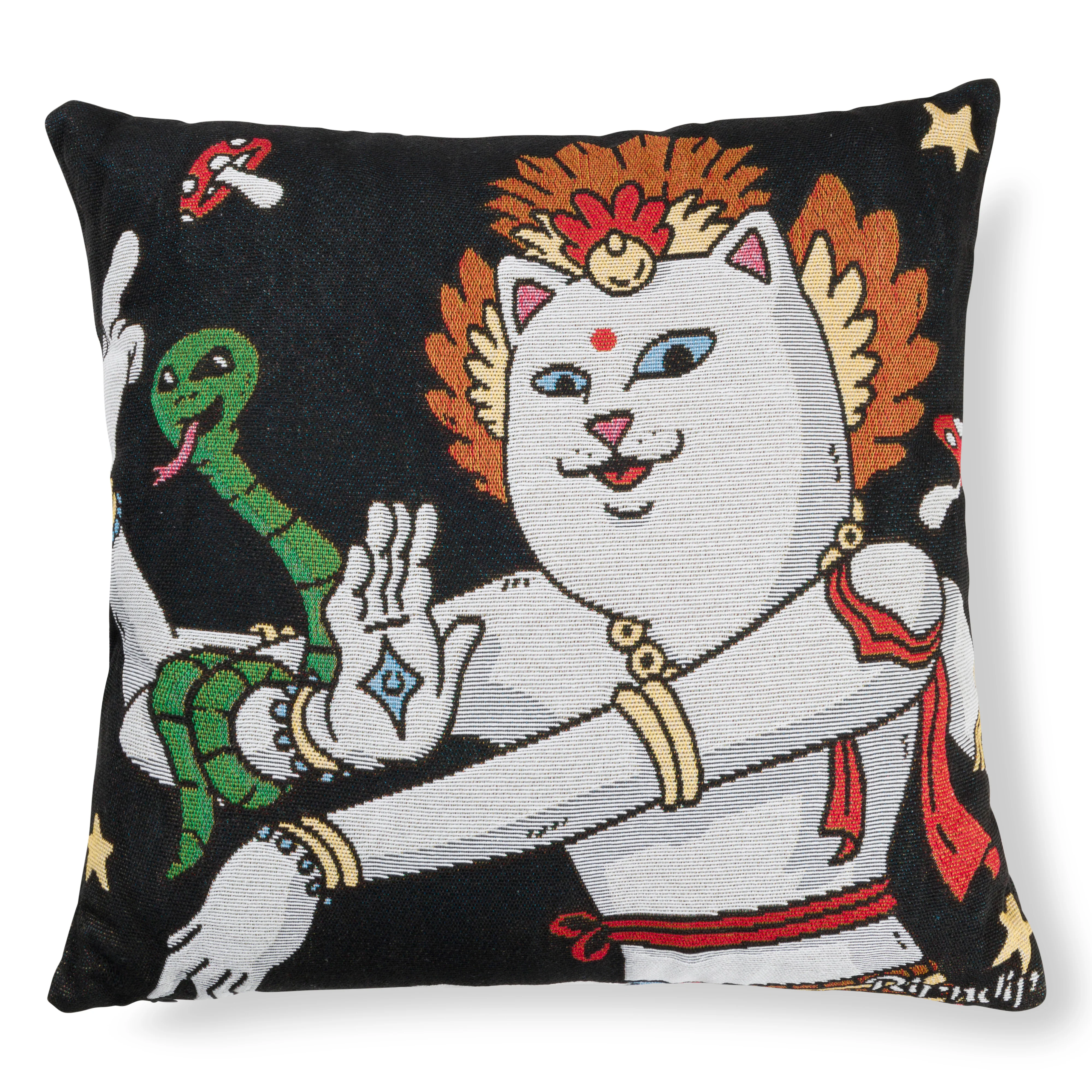 Image of Alien Whisperer Woven Pillow (Black)