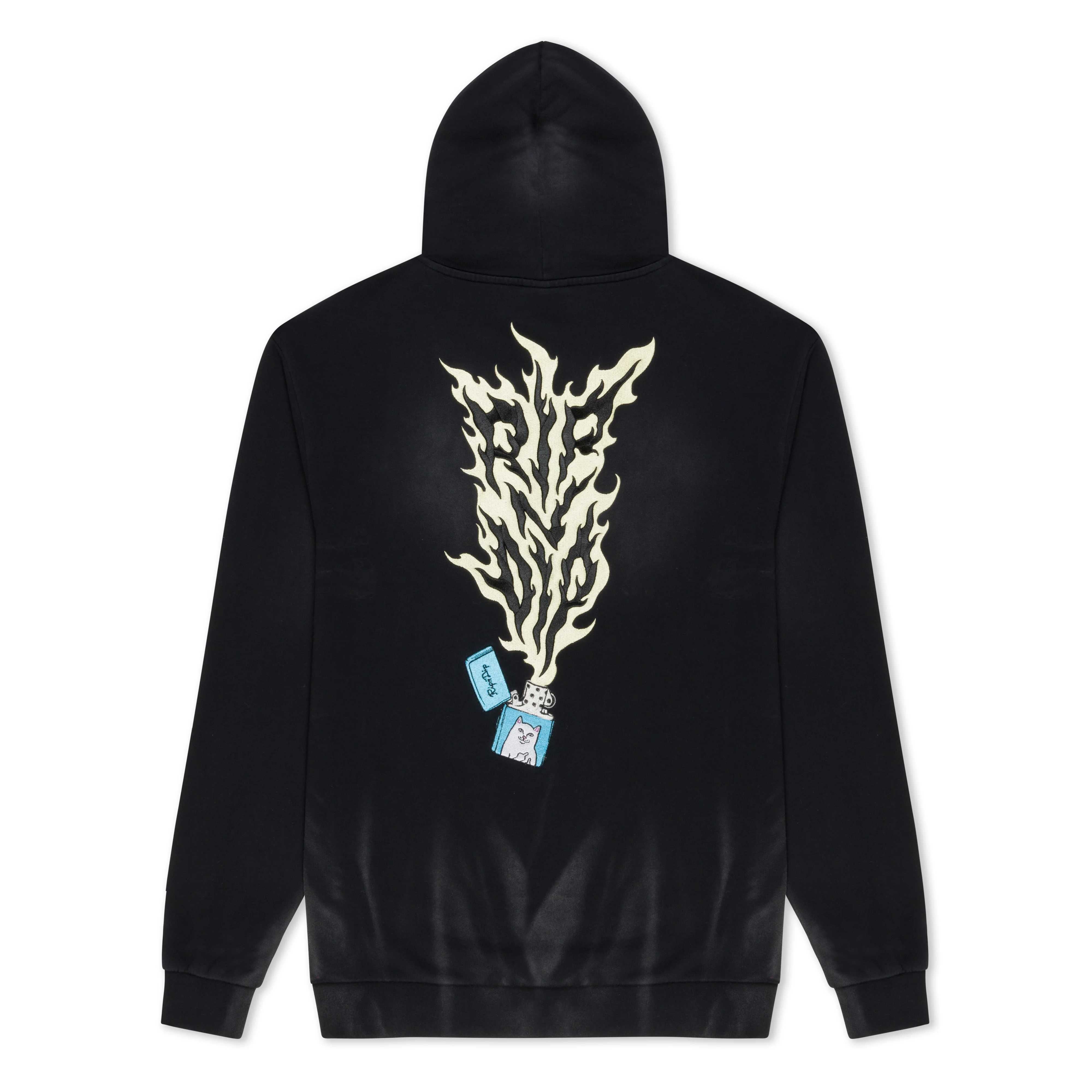 Image of Ripnlit Hoodie (Black Vintage Wash)