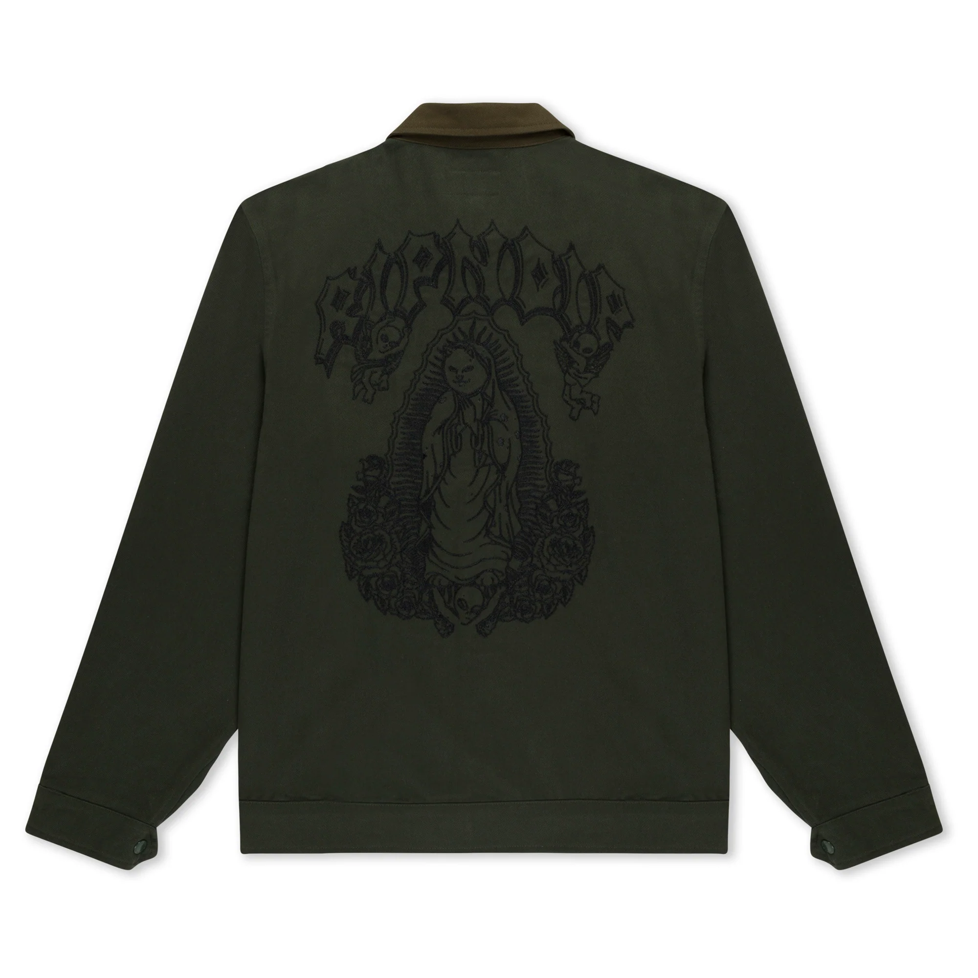 Image of Mother Nerm Twill Work Jacket (Dark Olive)