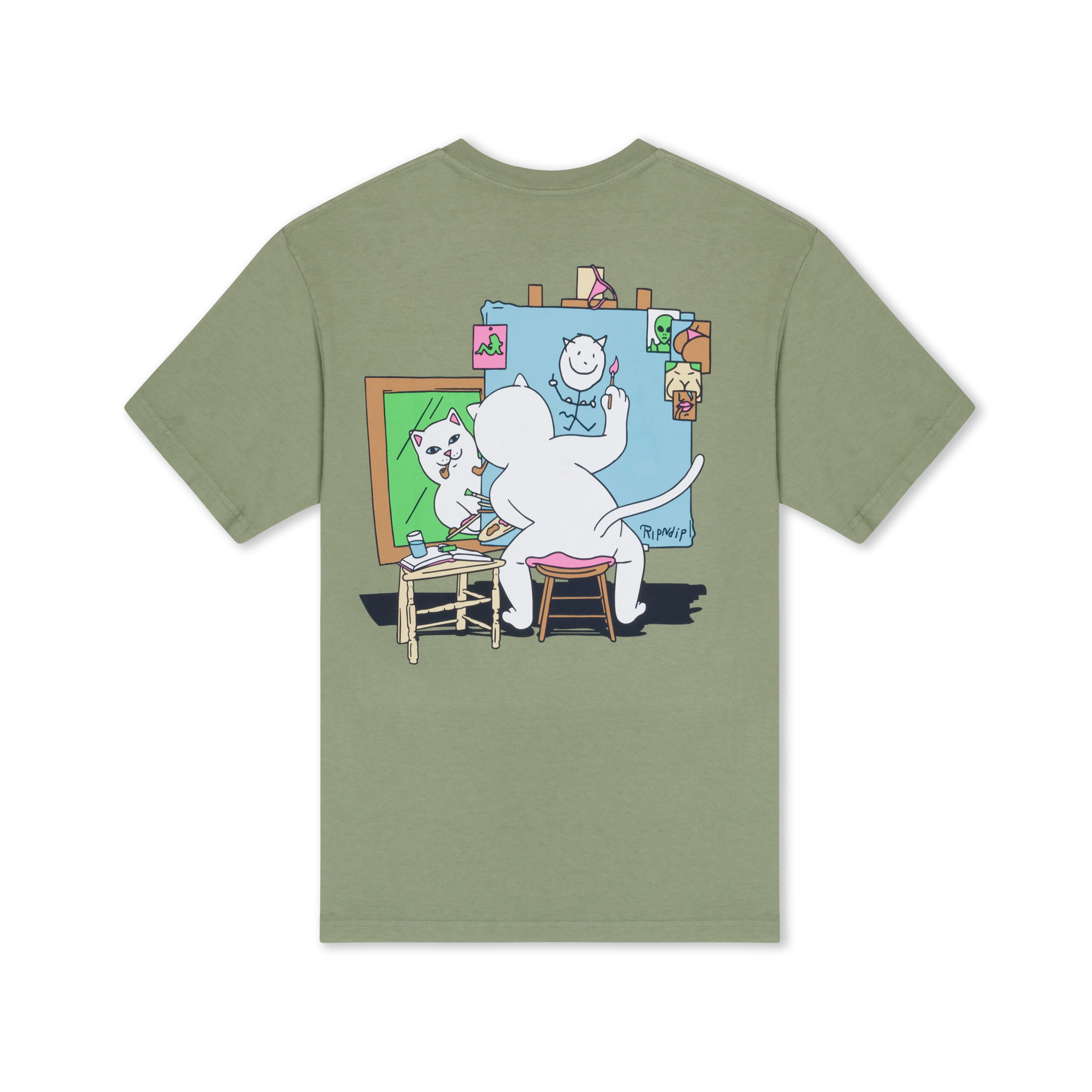 Image of Nerman Rockwell Tee (Dusty Olive)