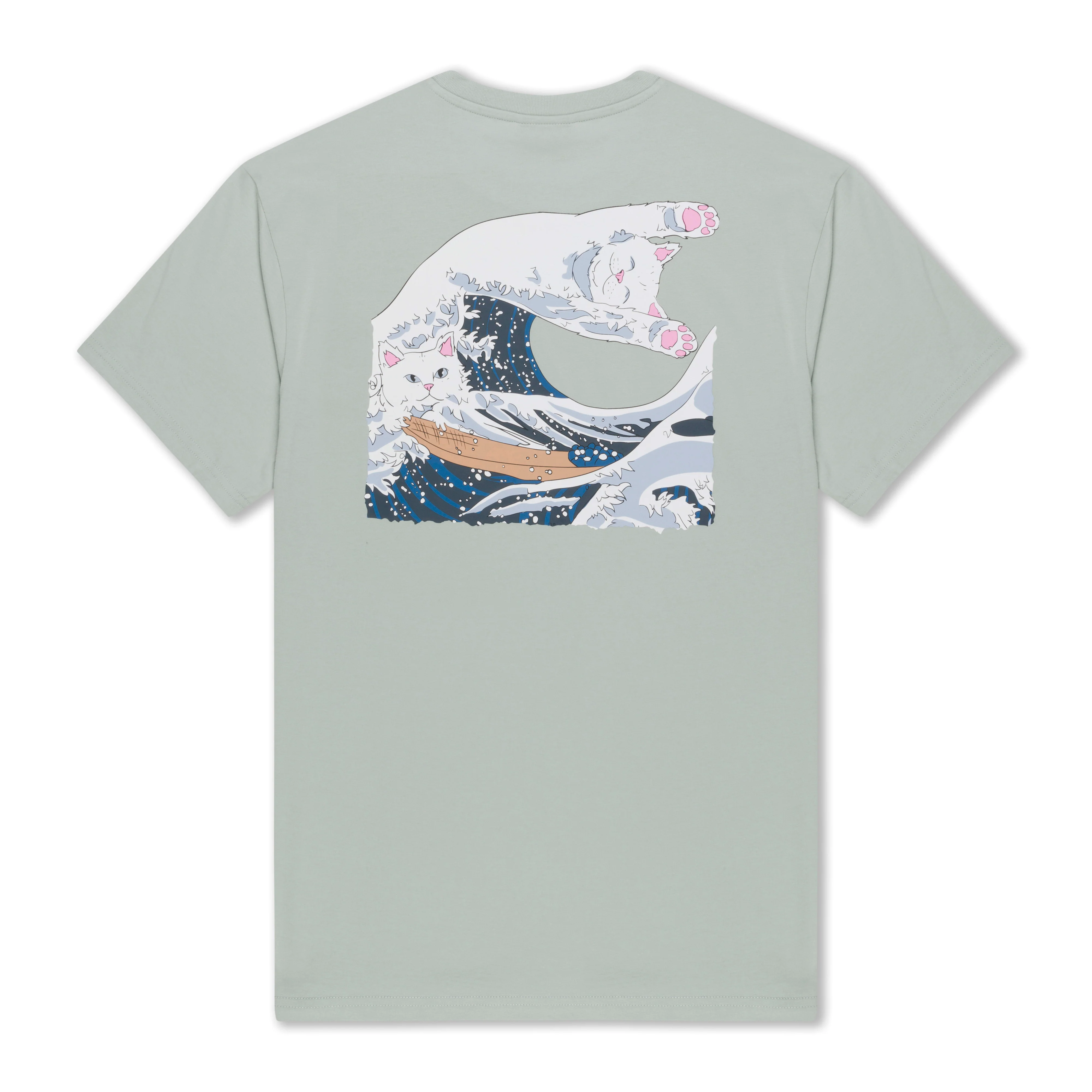 Image of Great Wave Tee (Sage Grey)
