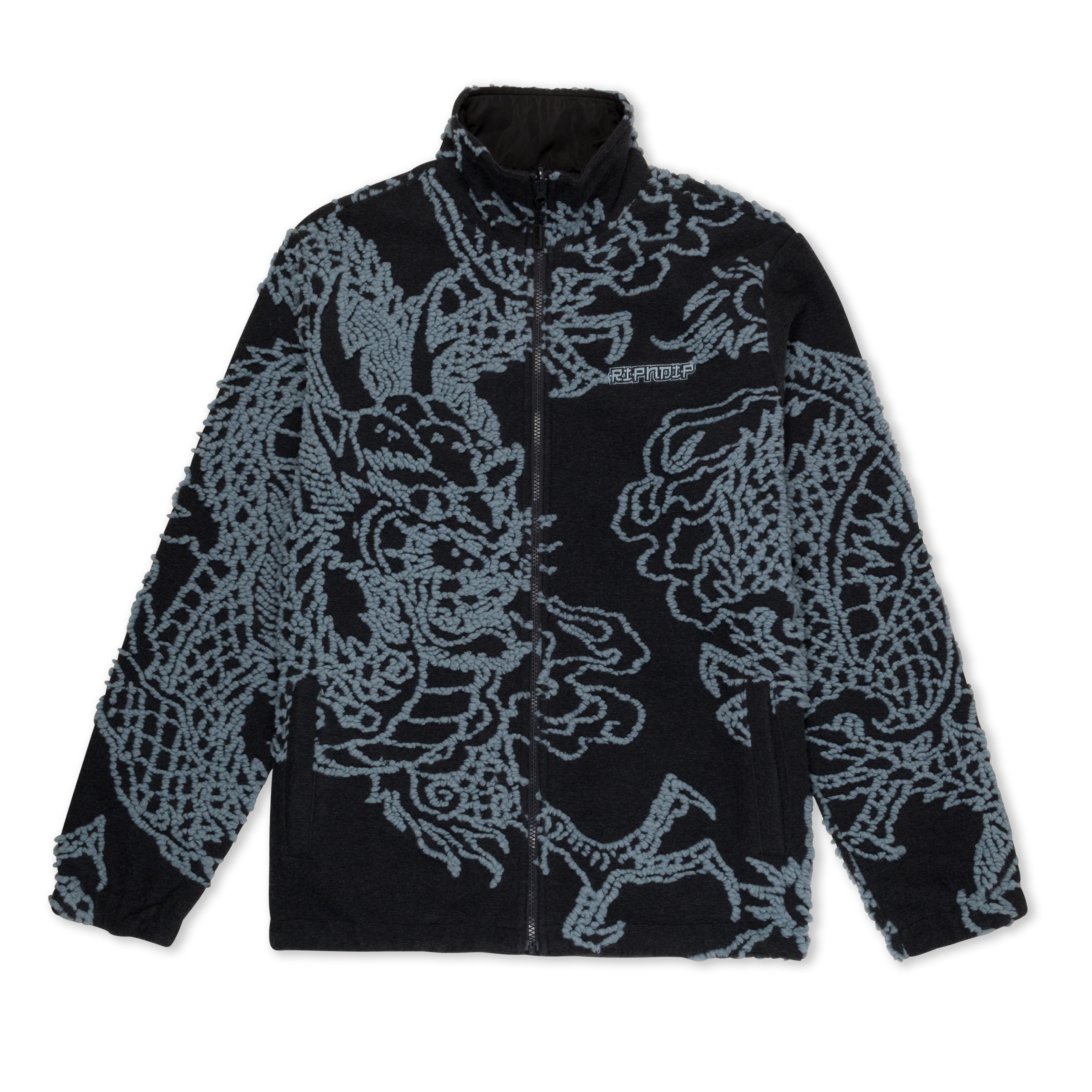 Image of Haku Reversible Jacket (Black / Charcoal)