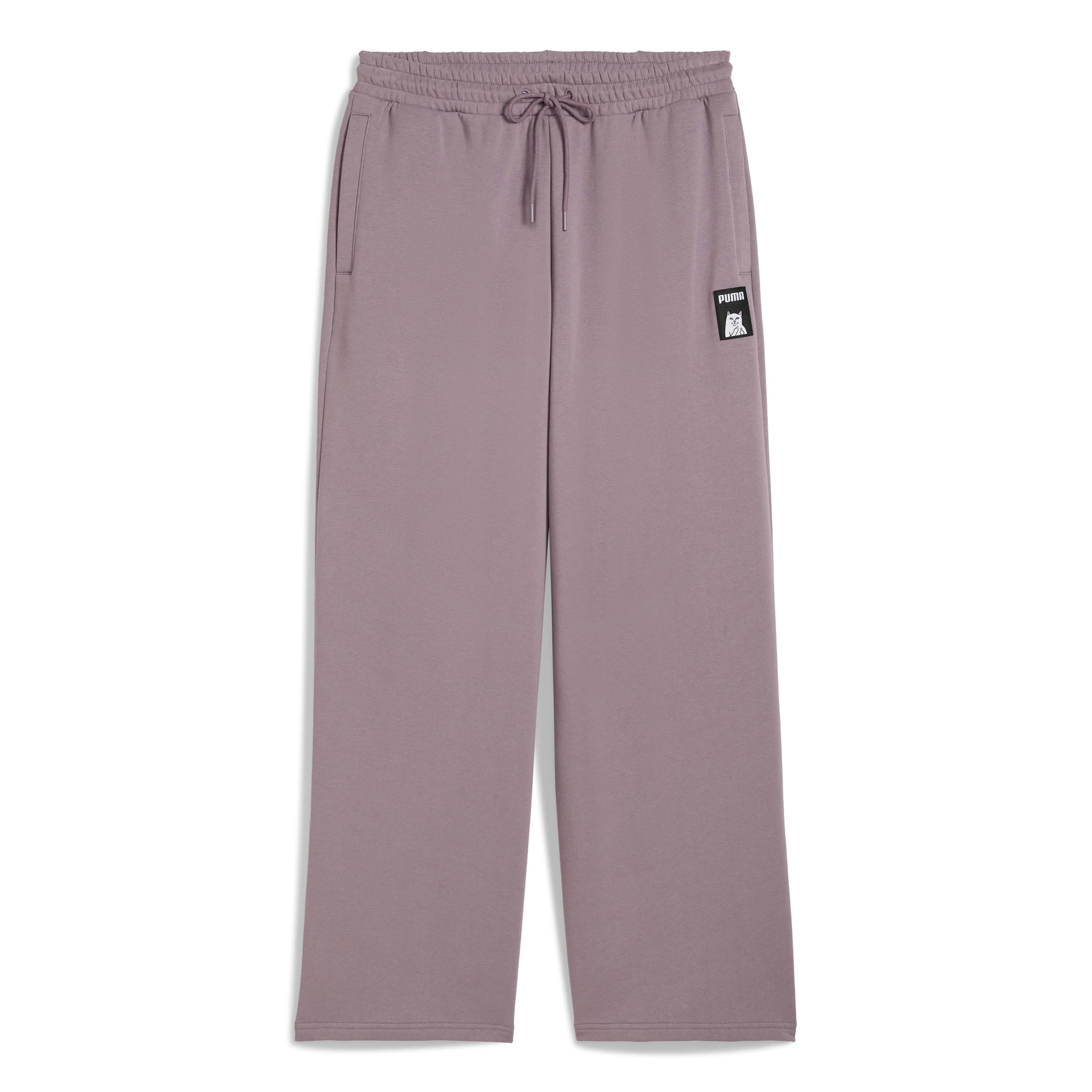 Image of PUMA X RIPNDIP Oversized Wide Sweatpants (Plum Jam)