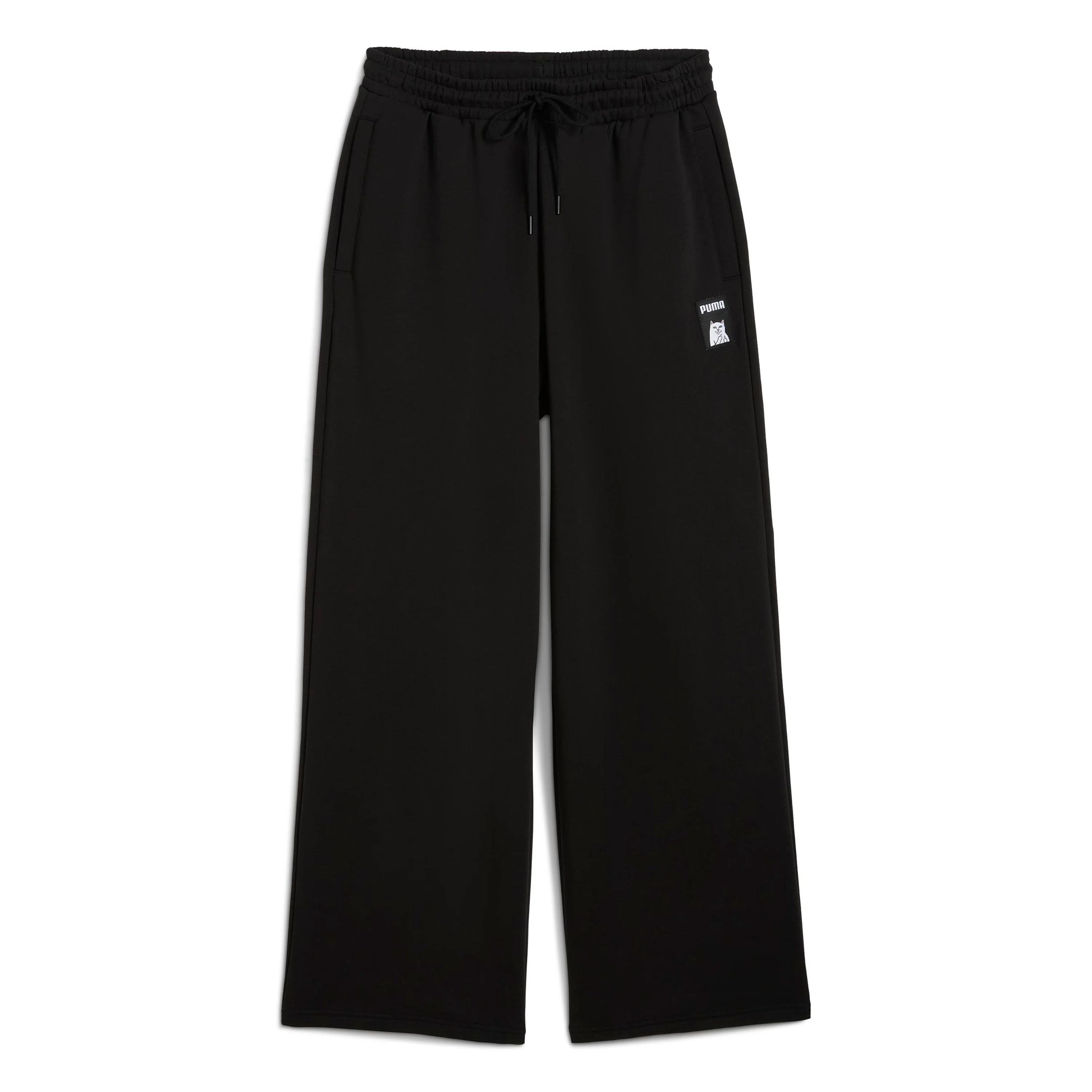 Image of PUMA X RIPNDIP Oversized Wide Sweatpants (Puma Black)