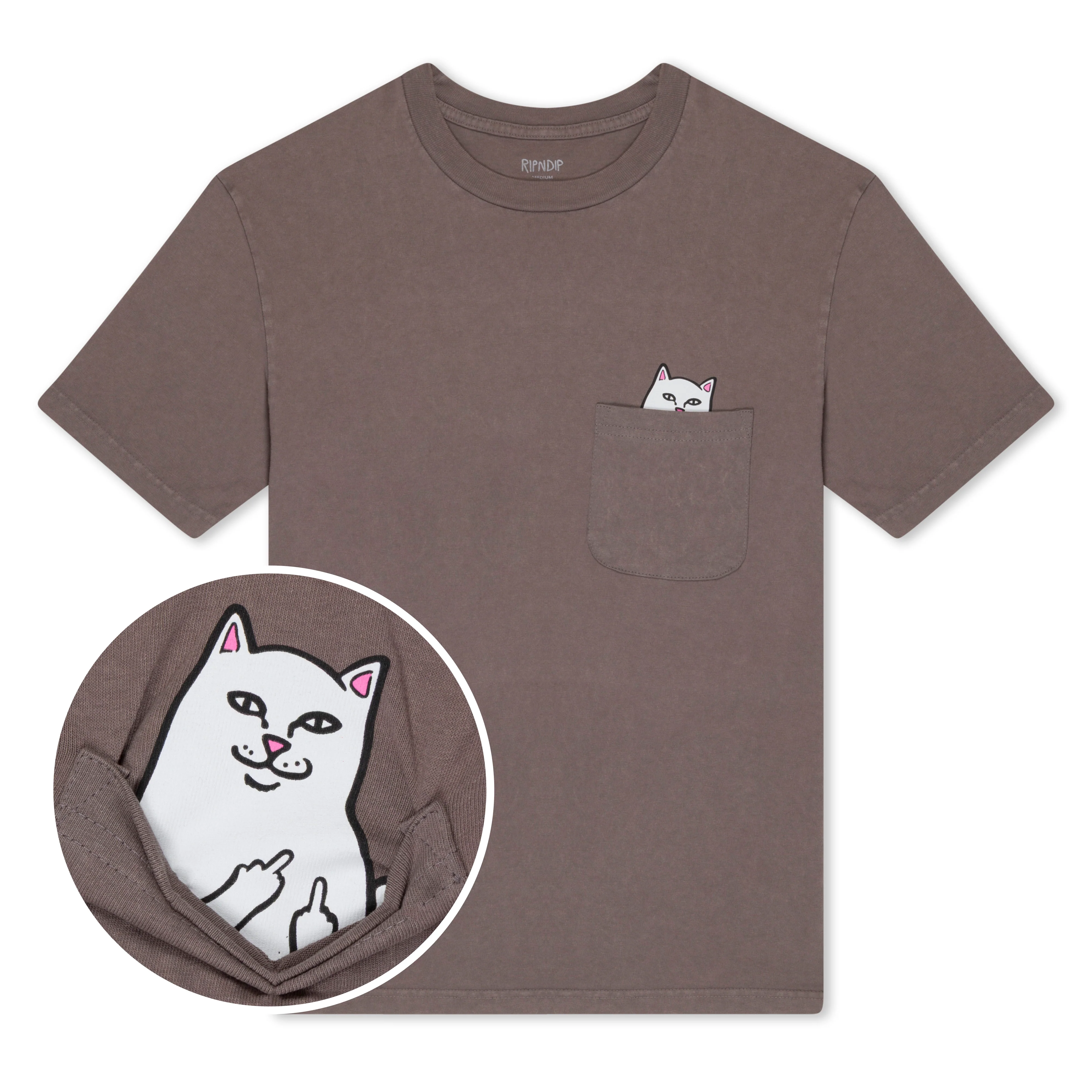 Image of Lord Nermal Pocket Tee (Tan Mineral Wash )