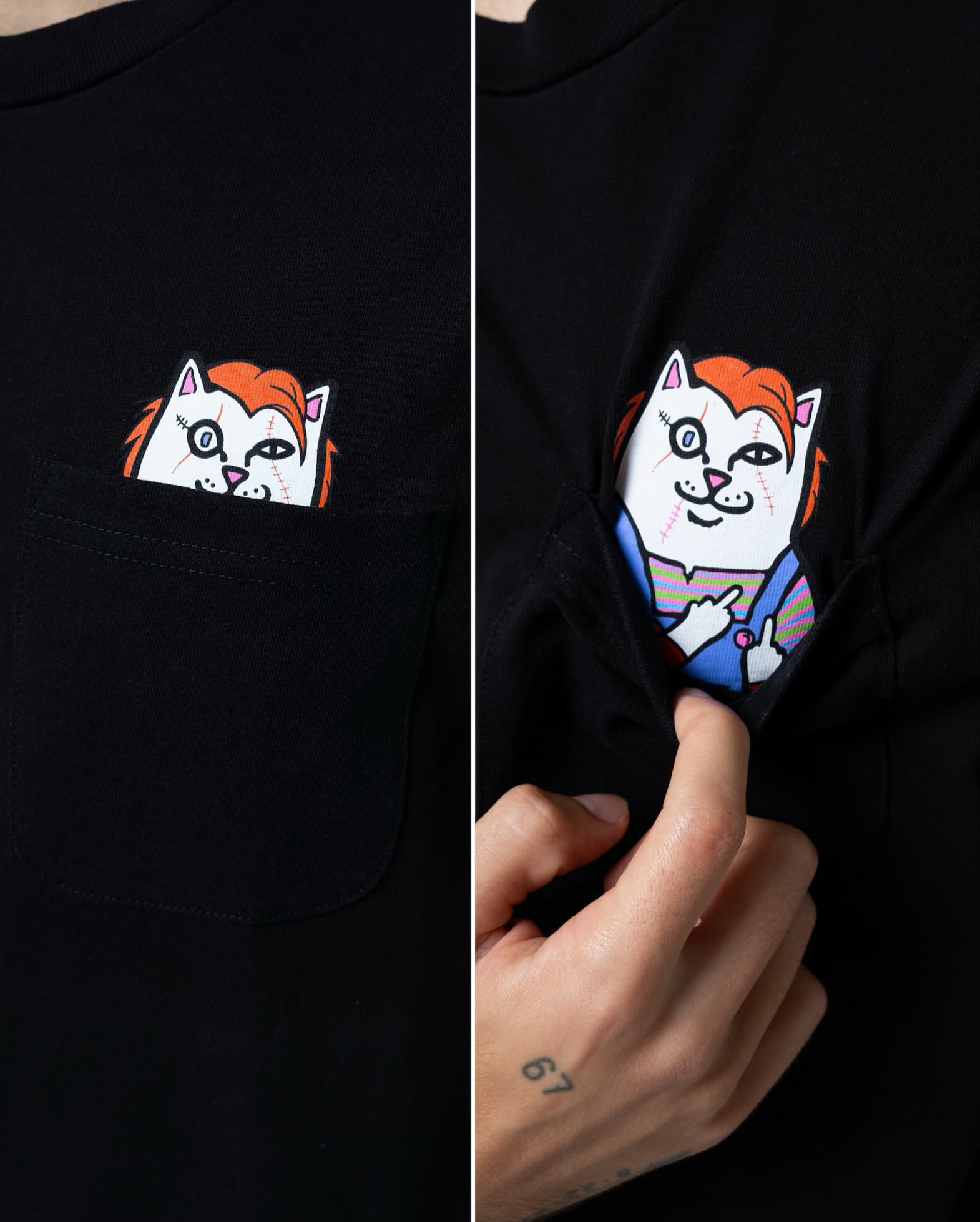 halloween pocket tees