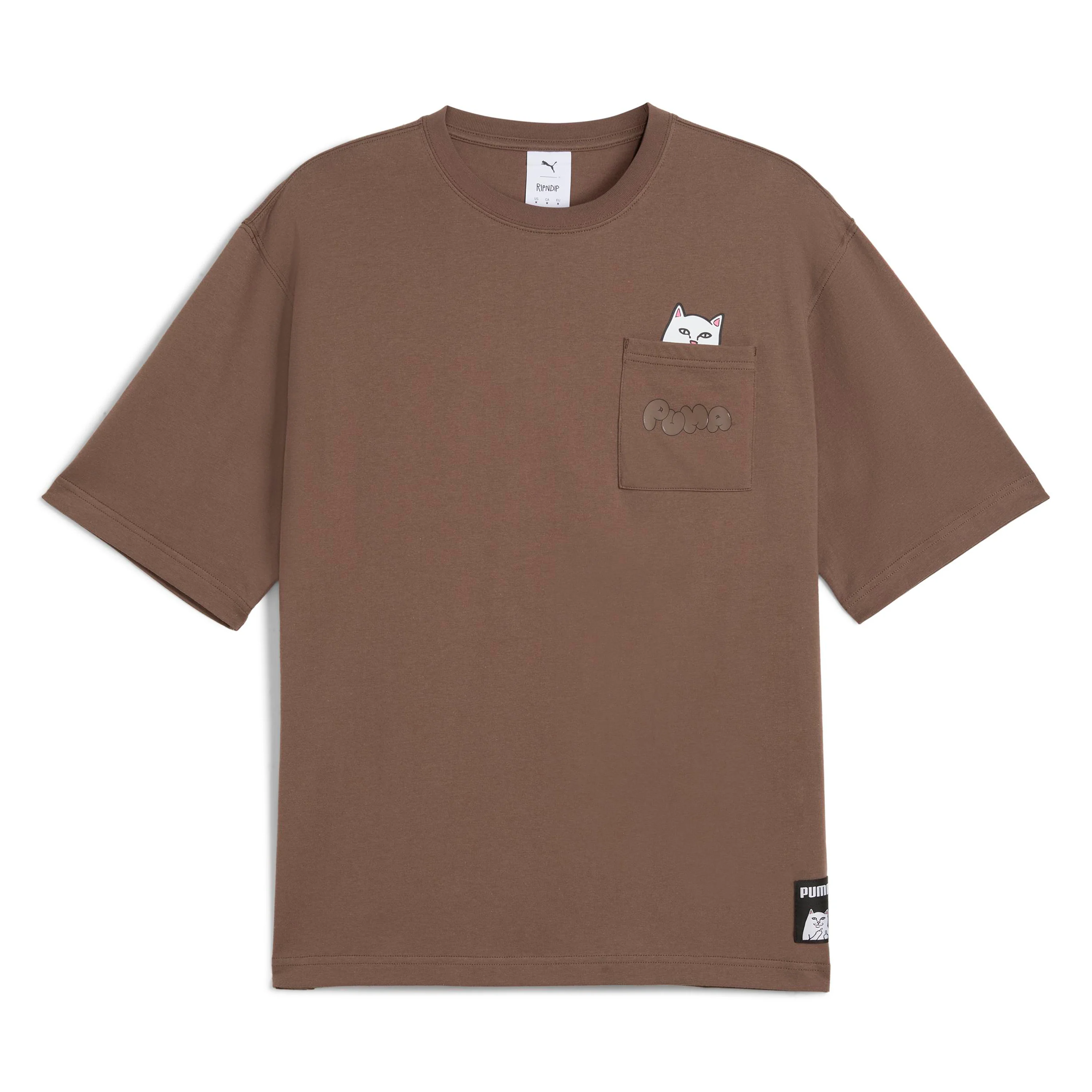 Image of PUMA X RIPNDIP Lord Nermal Pocket Tee (Flat Bronze)