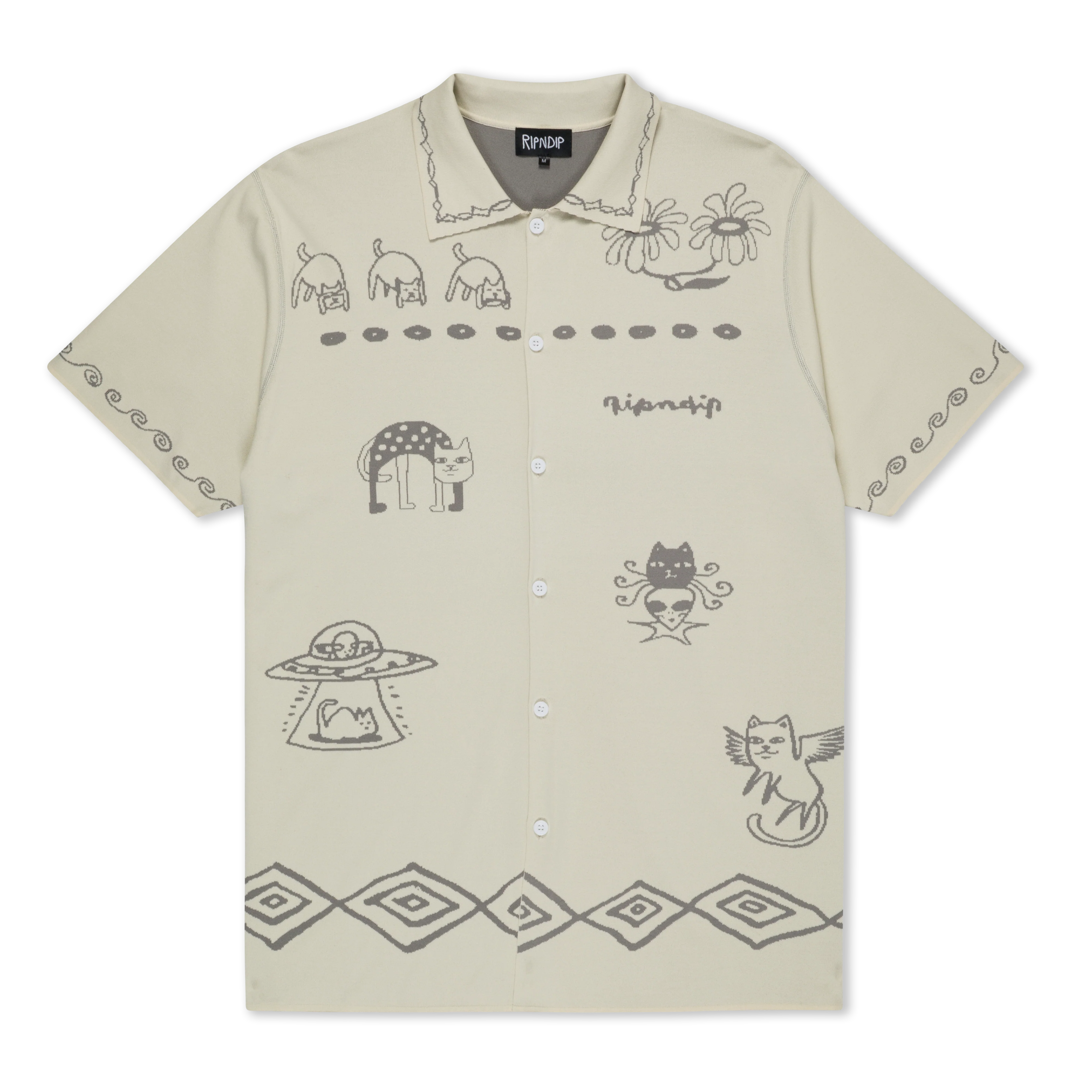 Image of Blonded Reversible Button Up (Sand / Charcoal)