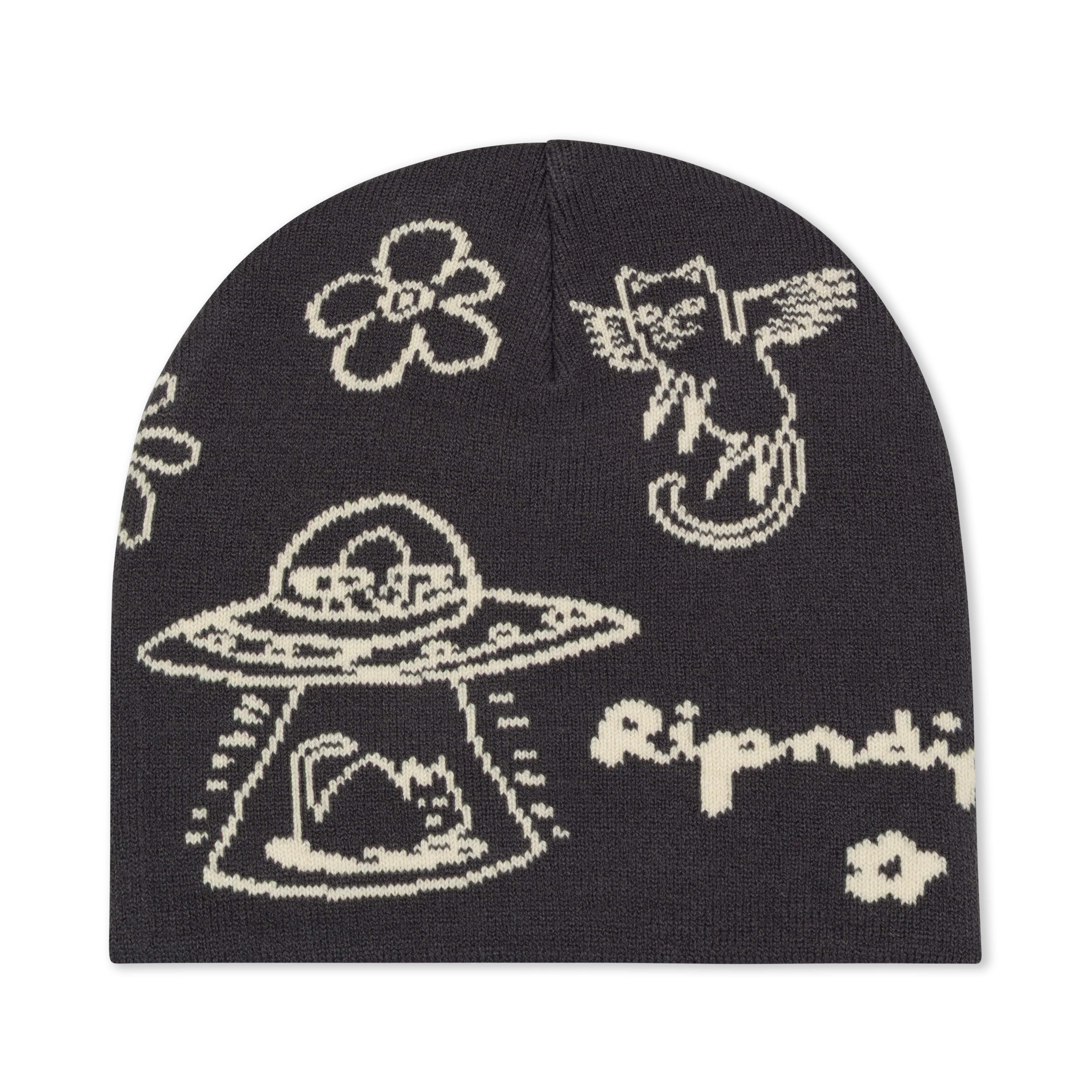 Image of Blonded Skull Beanie (Charcoal)