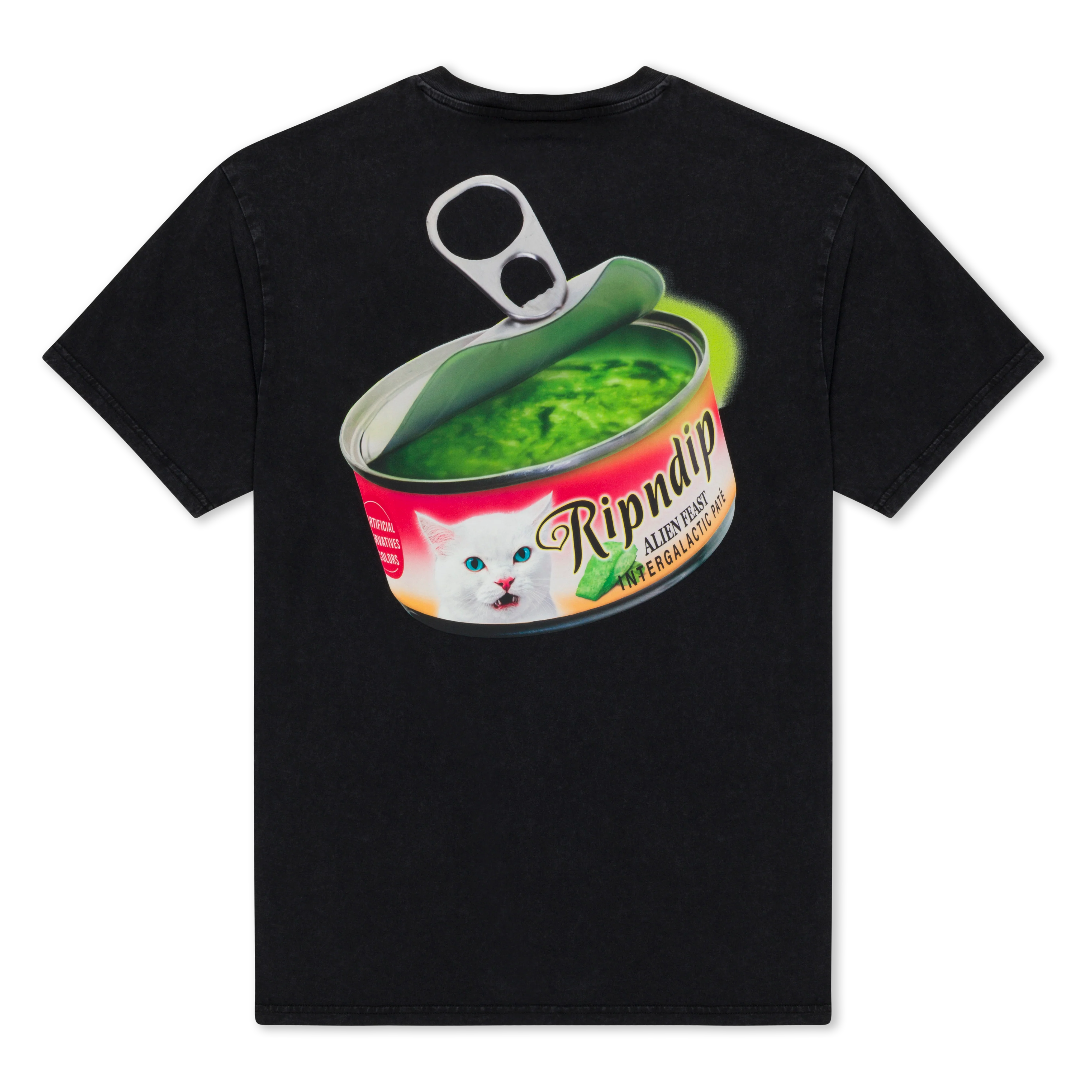 Image of Gourmet Cat Food Tee (Black Vintage Wash)