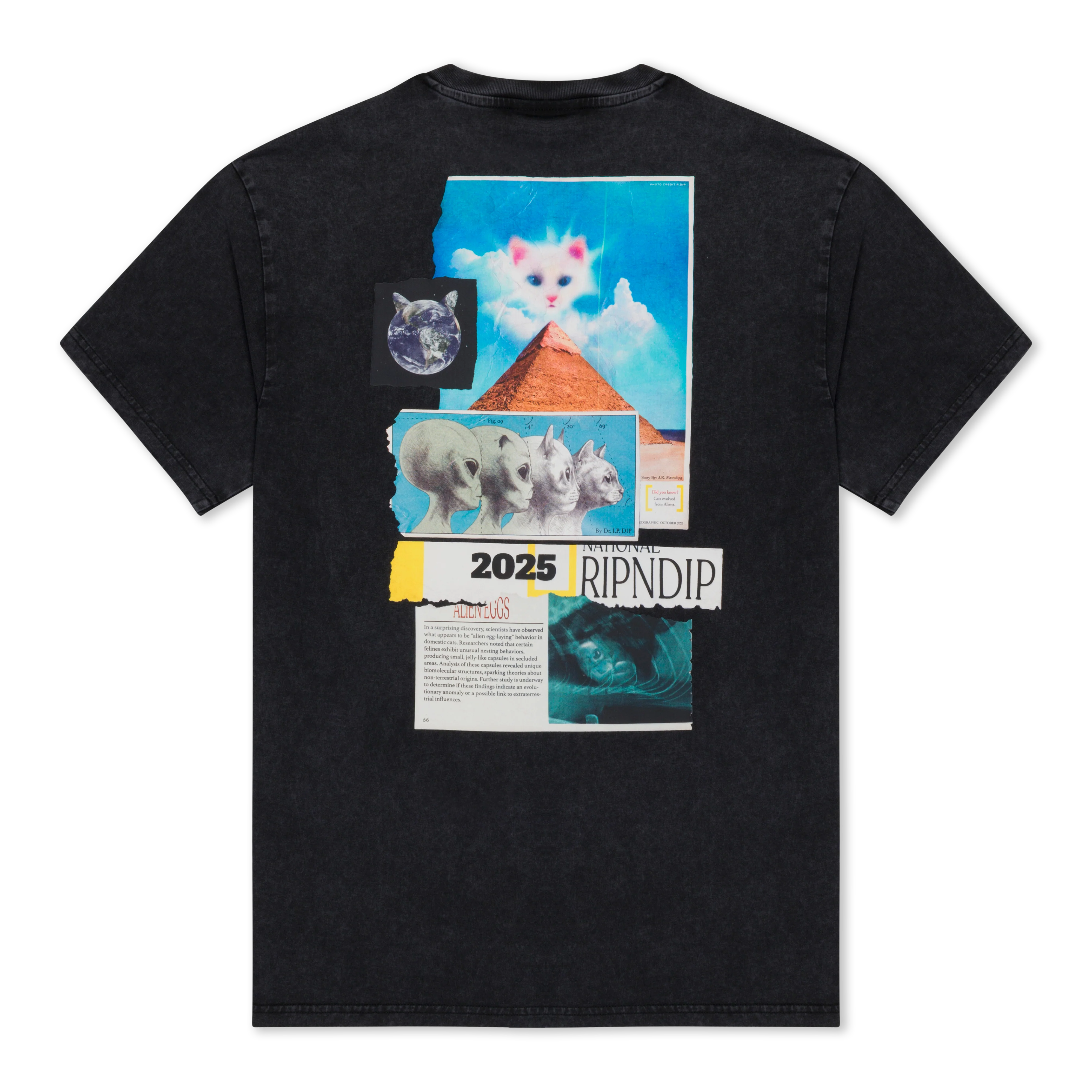 Image of Nerm Geo Tee (Black Vintage Wash)