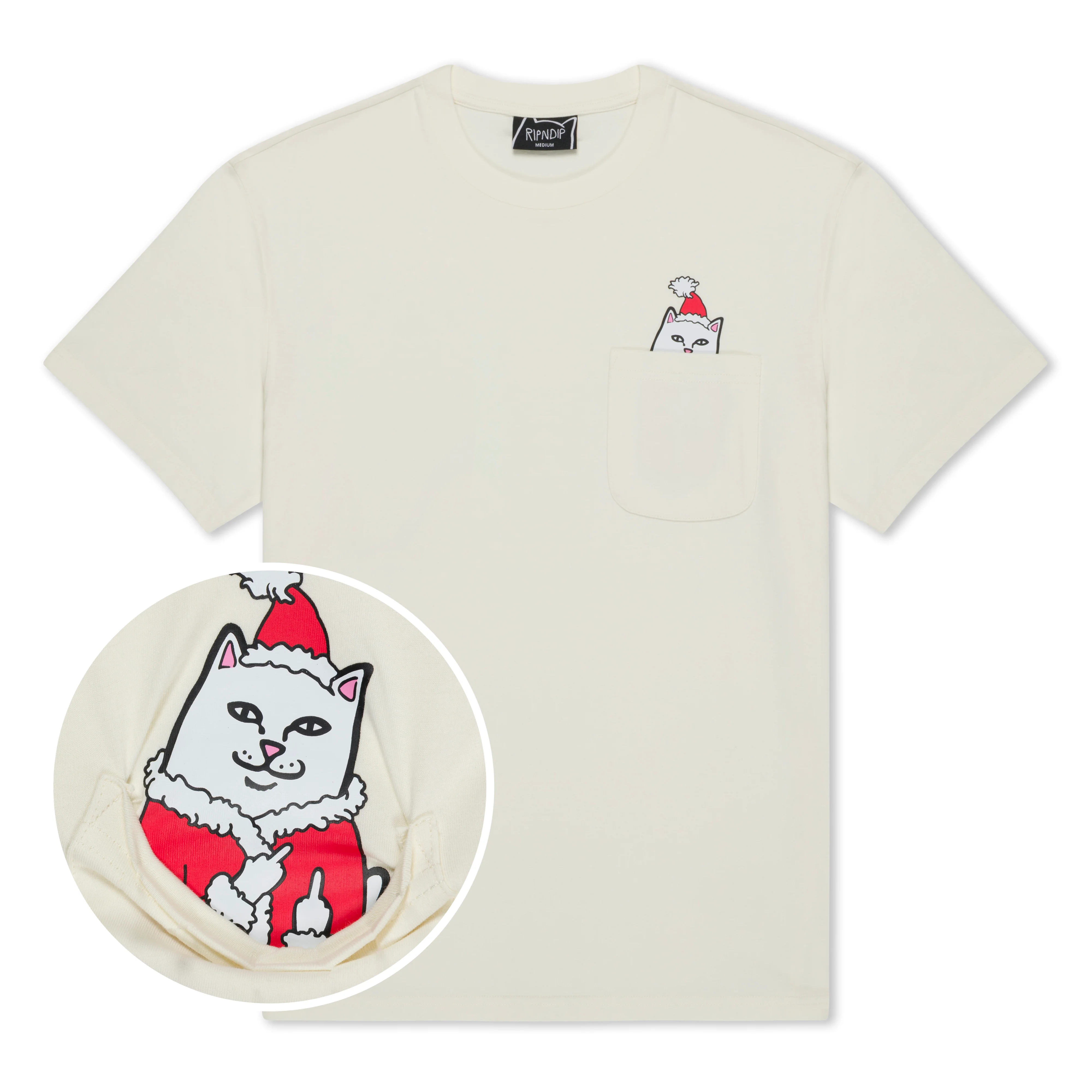 Image of Lord Santa Pocket Tee (Bone)