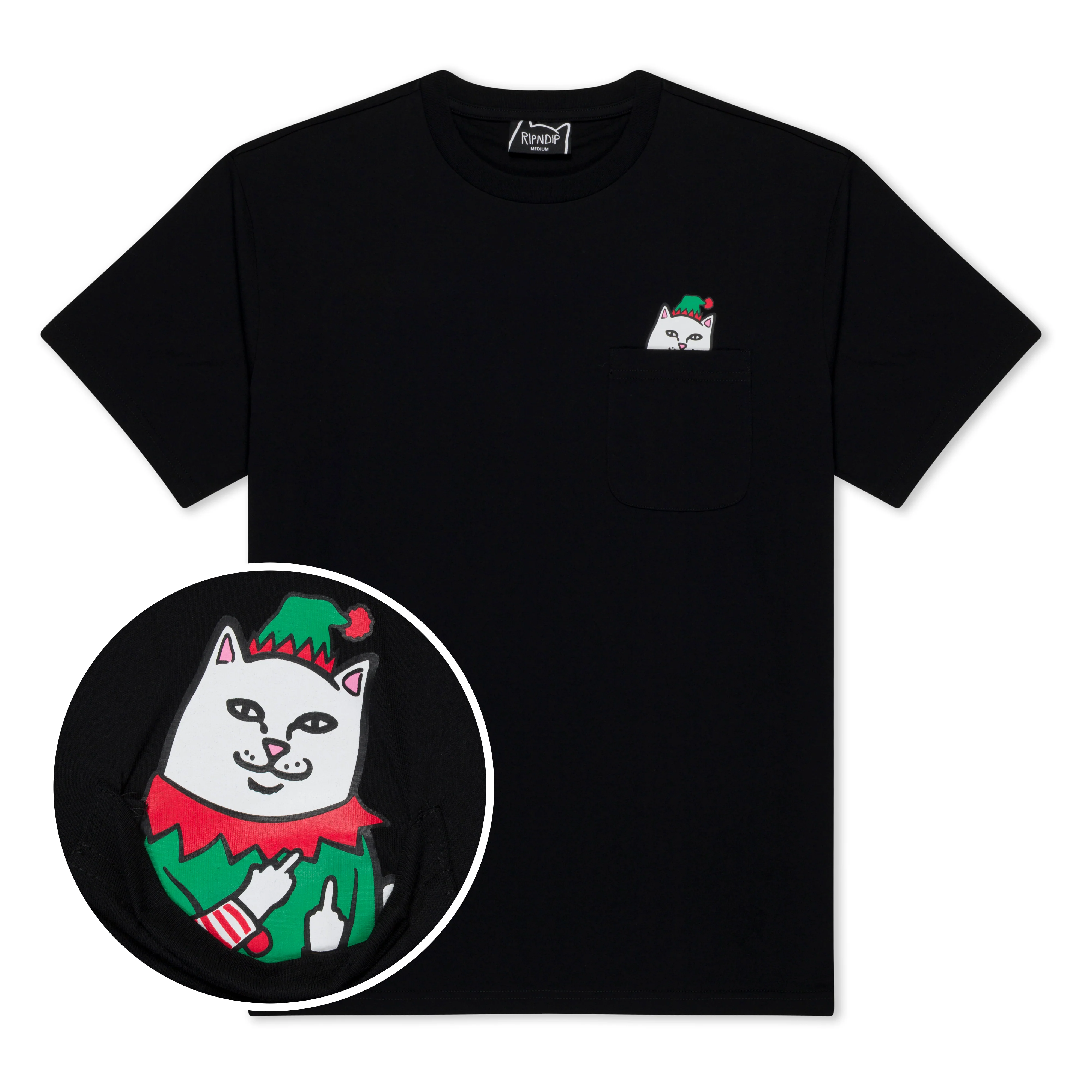 Image of Lord Nermal Elf Pocket Tee (Black)