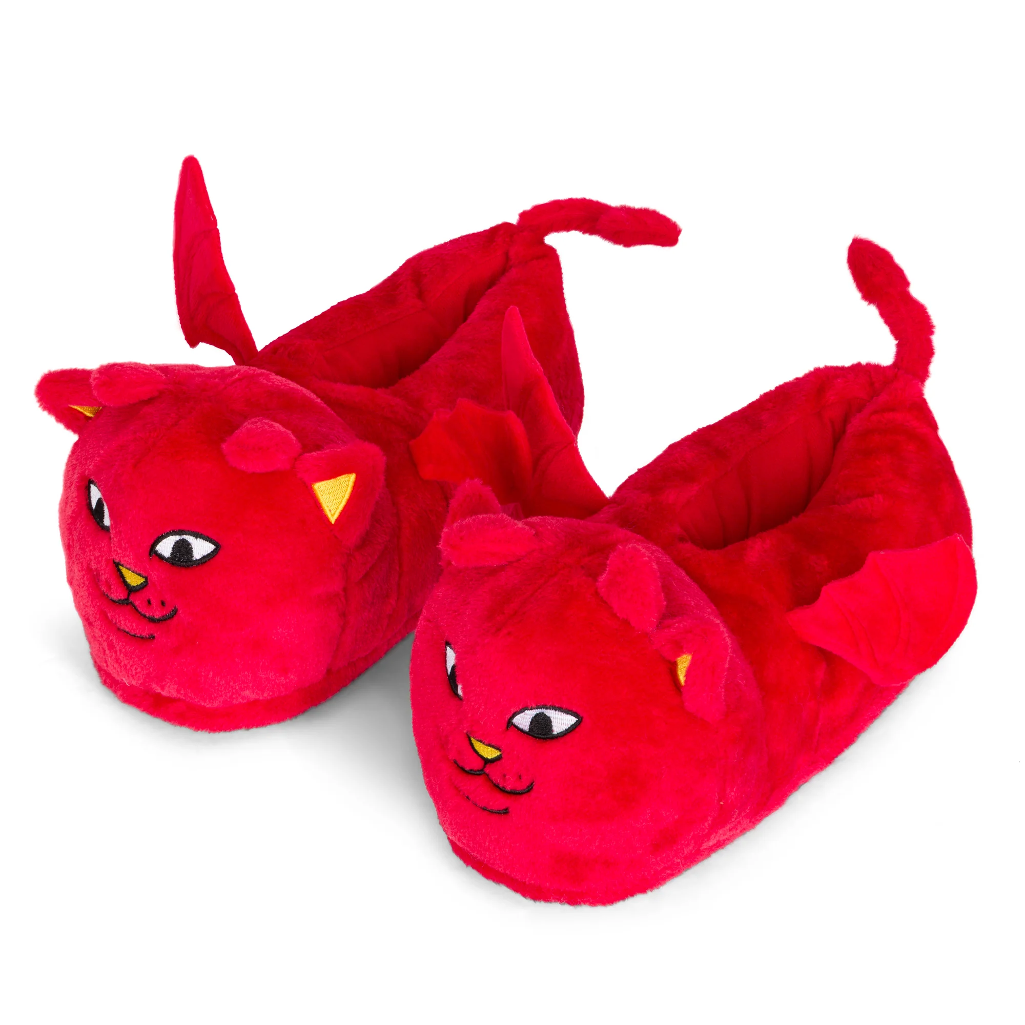 Image of Lord Devil Plush Slippers (Red)