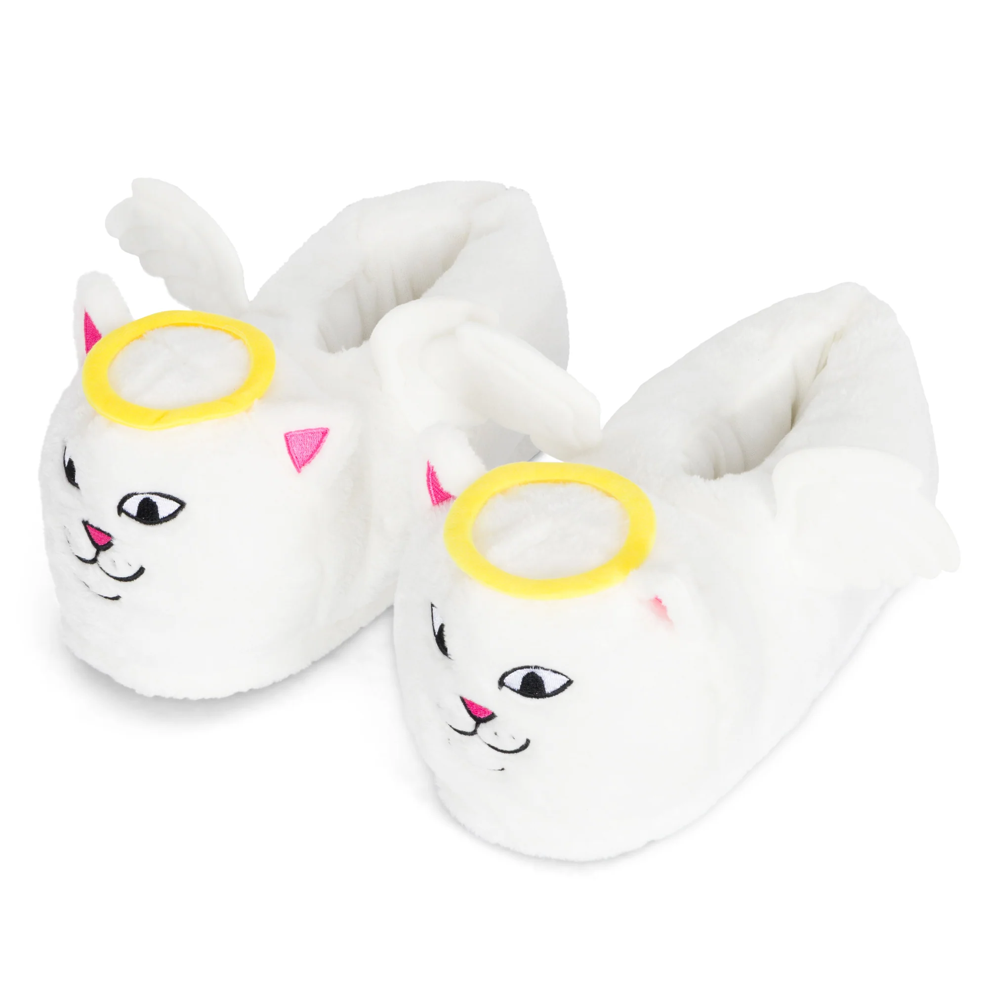 Image of Lord Angel Plush Slippers (White)