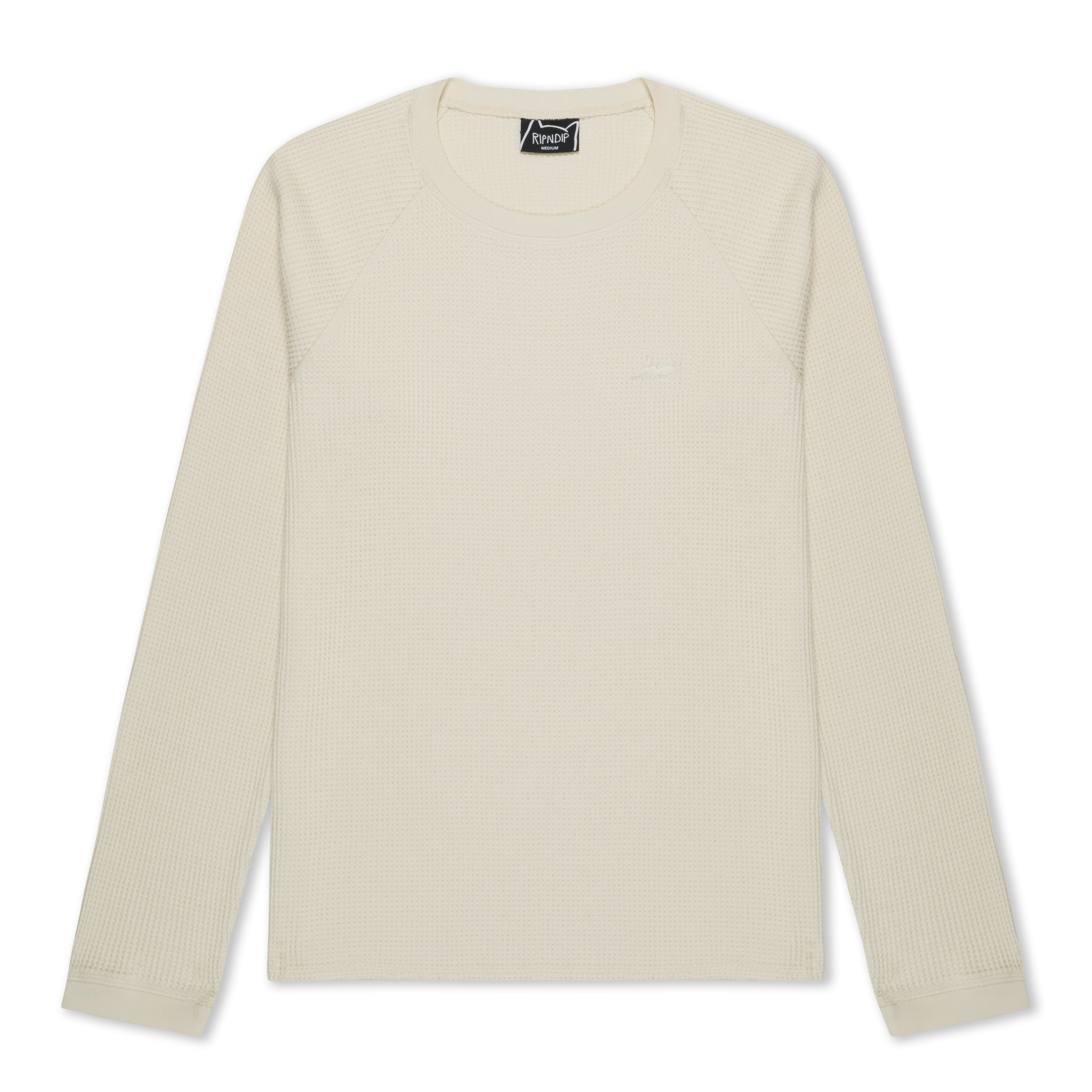 Image of Castanza Waffle Knit Long Sleeve (Off-White)