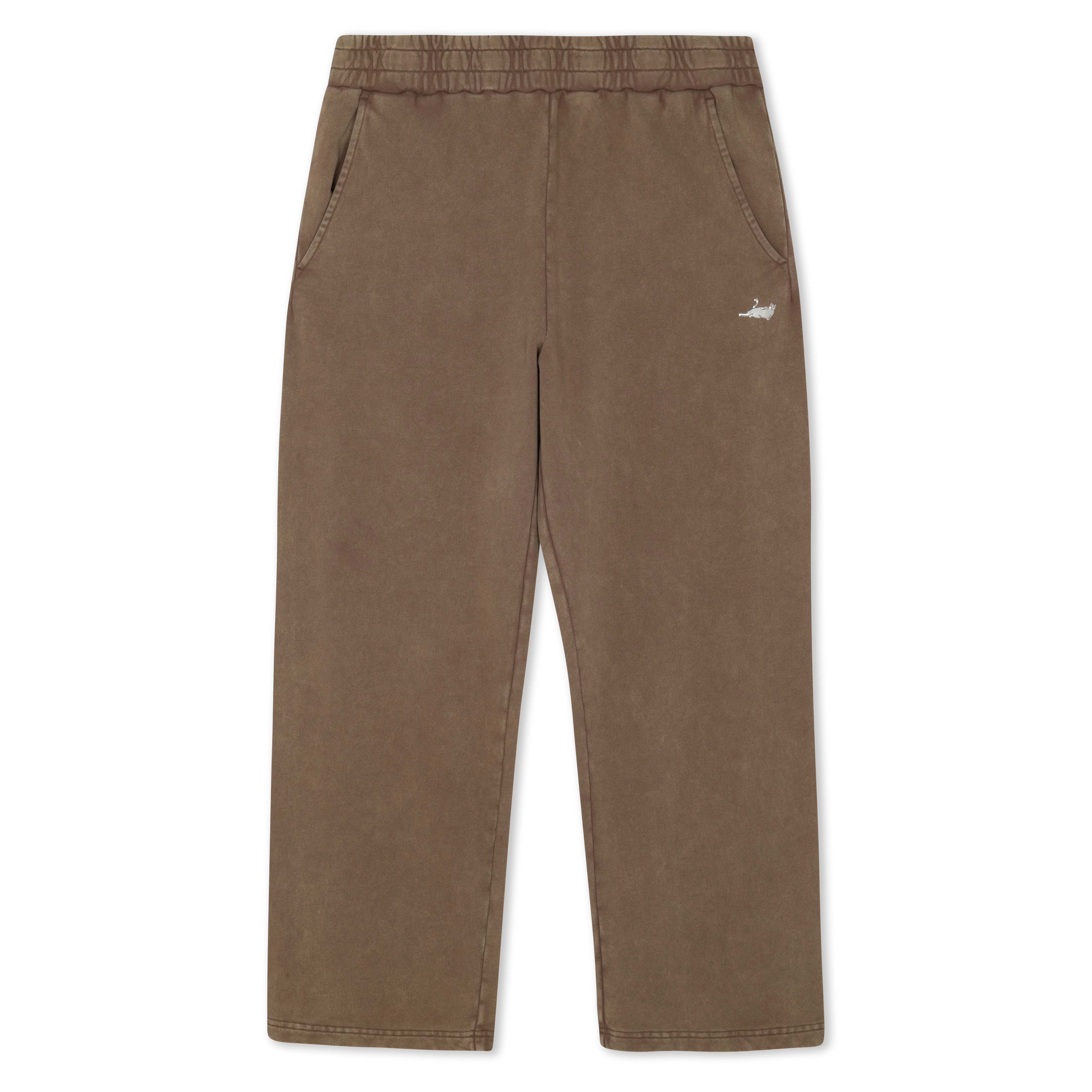 Image of Castanza Straight Leg Sweatpants (Brown Vintage Wash)