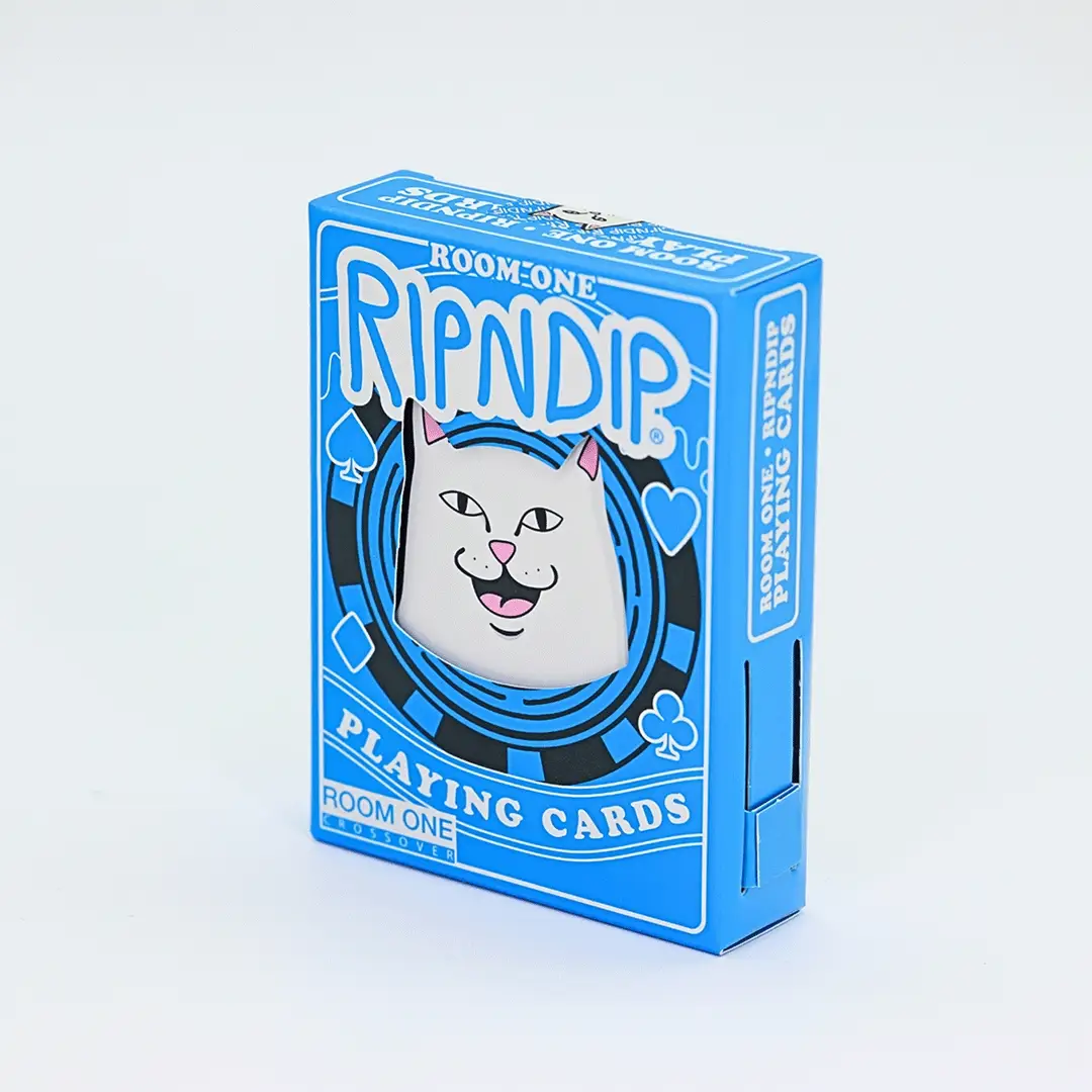 Image of Room One x RIPNDIP Playing Cards (Blue Lord Nermal)
