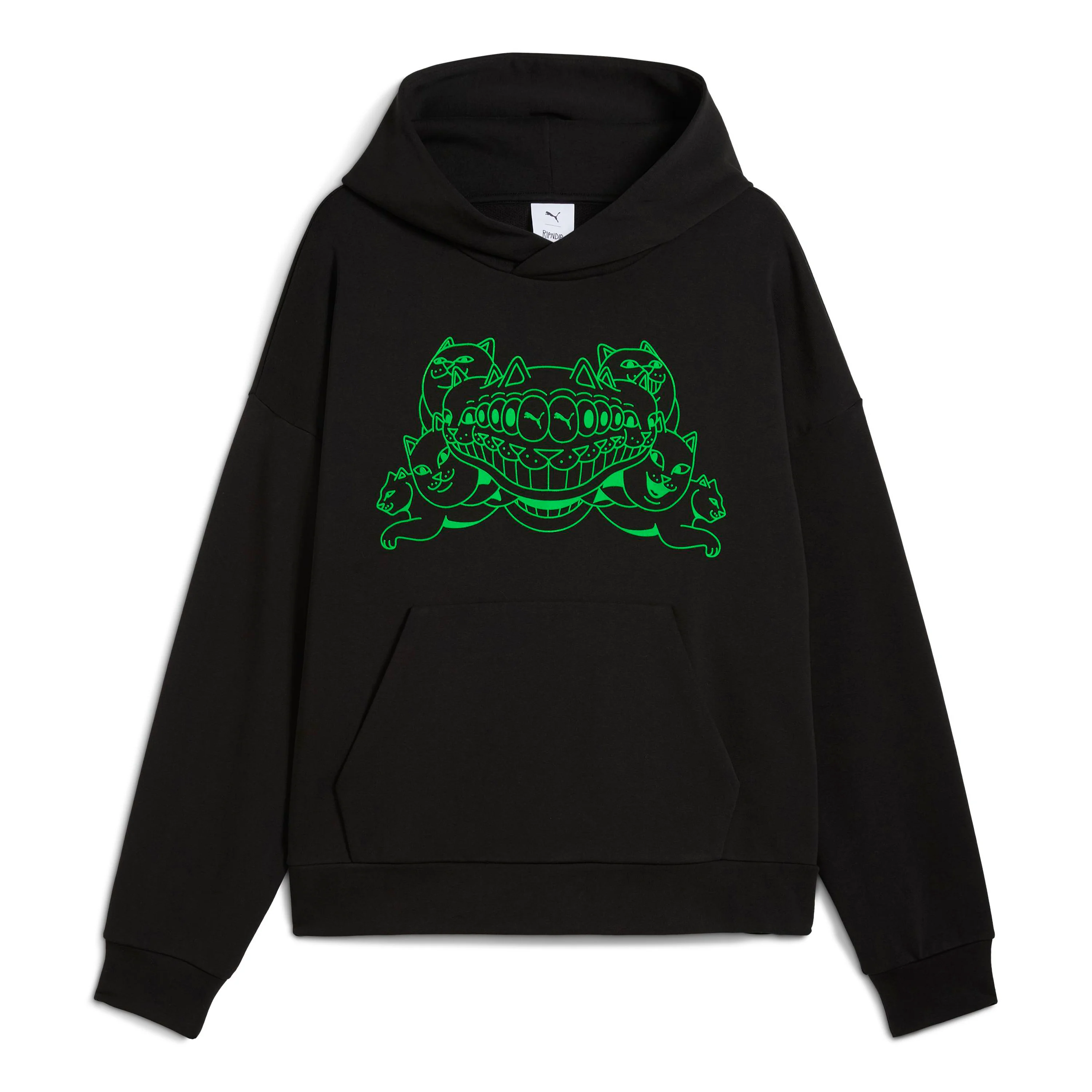 Image of PUMA X RIPNDIP Boxy Graphic Hoodie (Puma Black)