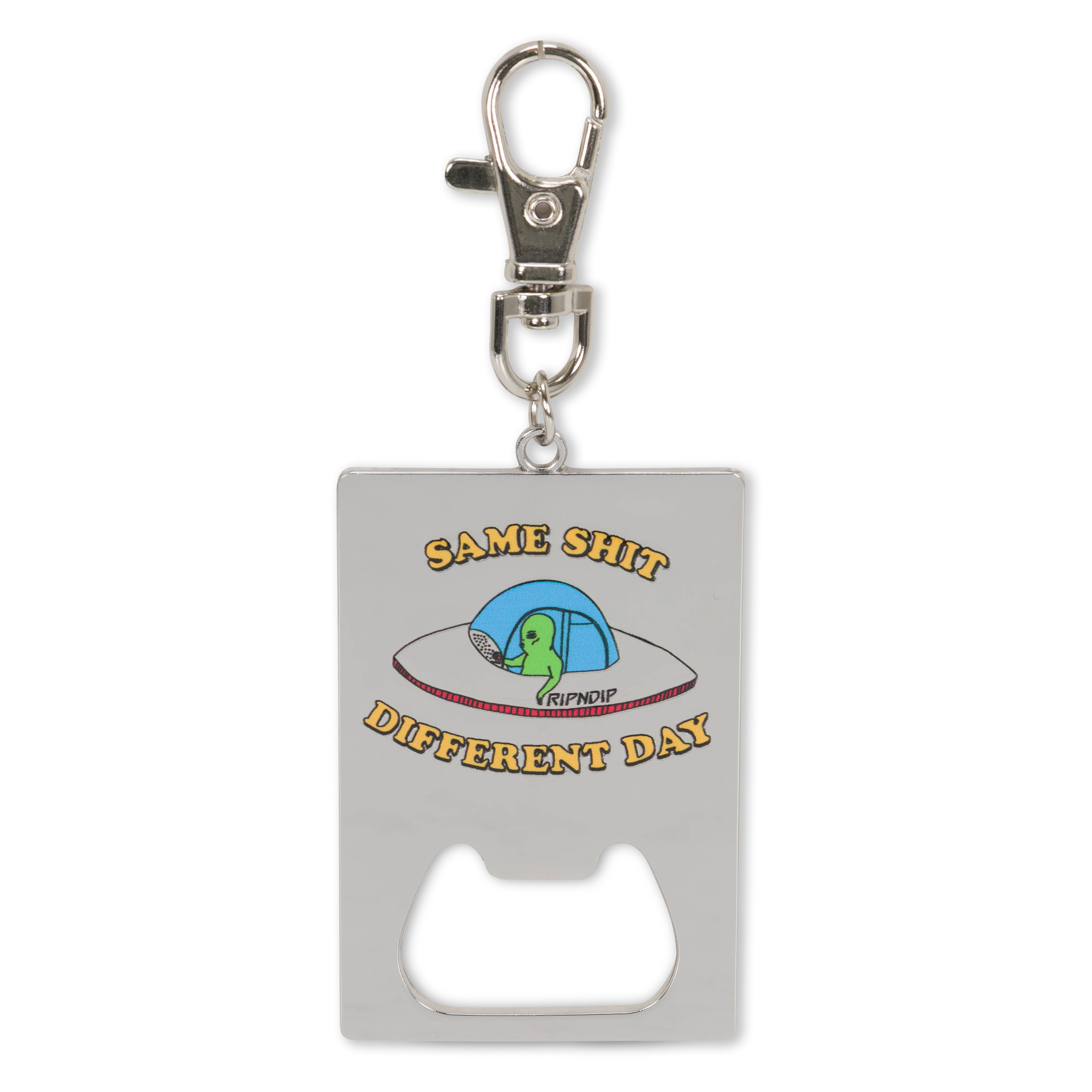 Image of Same Shit Different Day Keychain Bottle Opener (Silver)