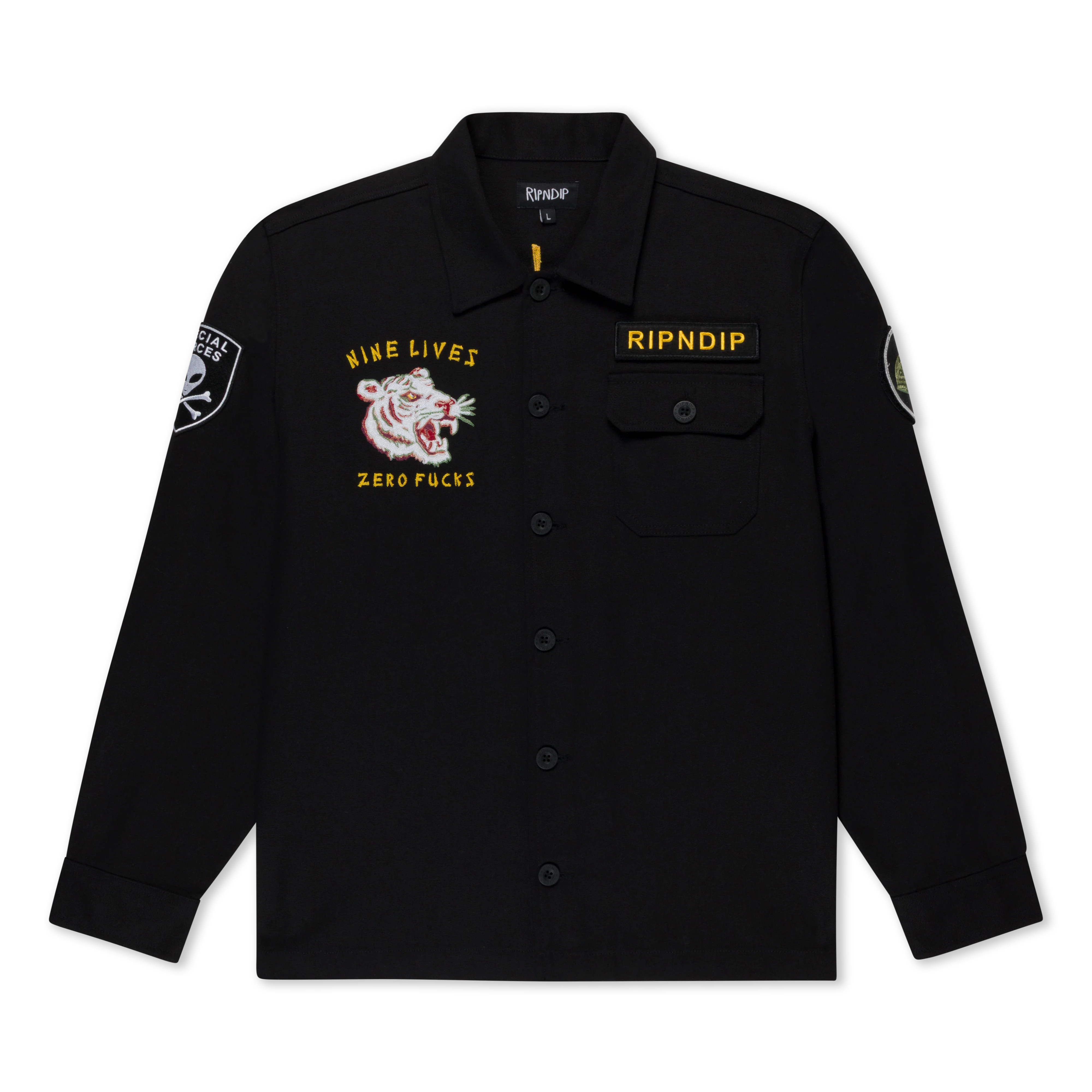 Image of Nine Lives Military Jacket (Black)