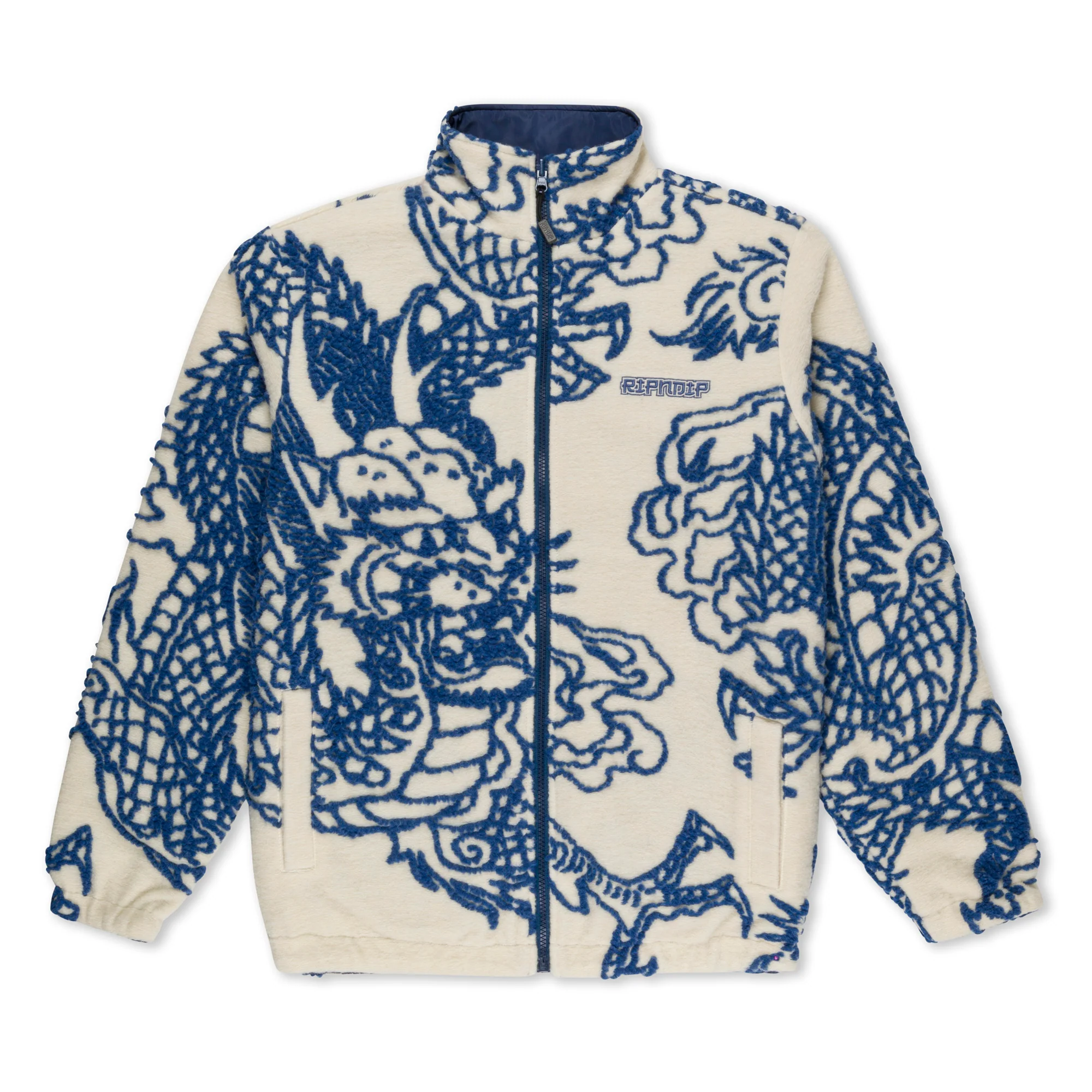 Image of Haku Reversible Jacket (Off White/Navy)