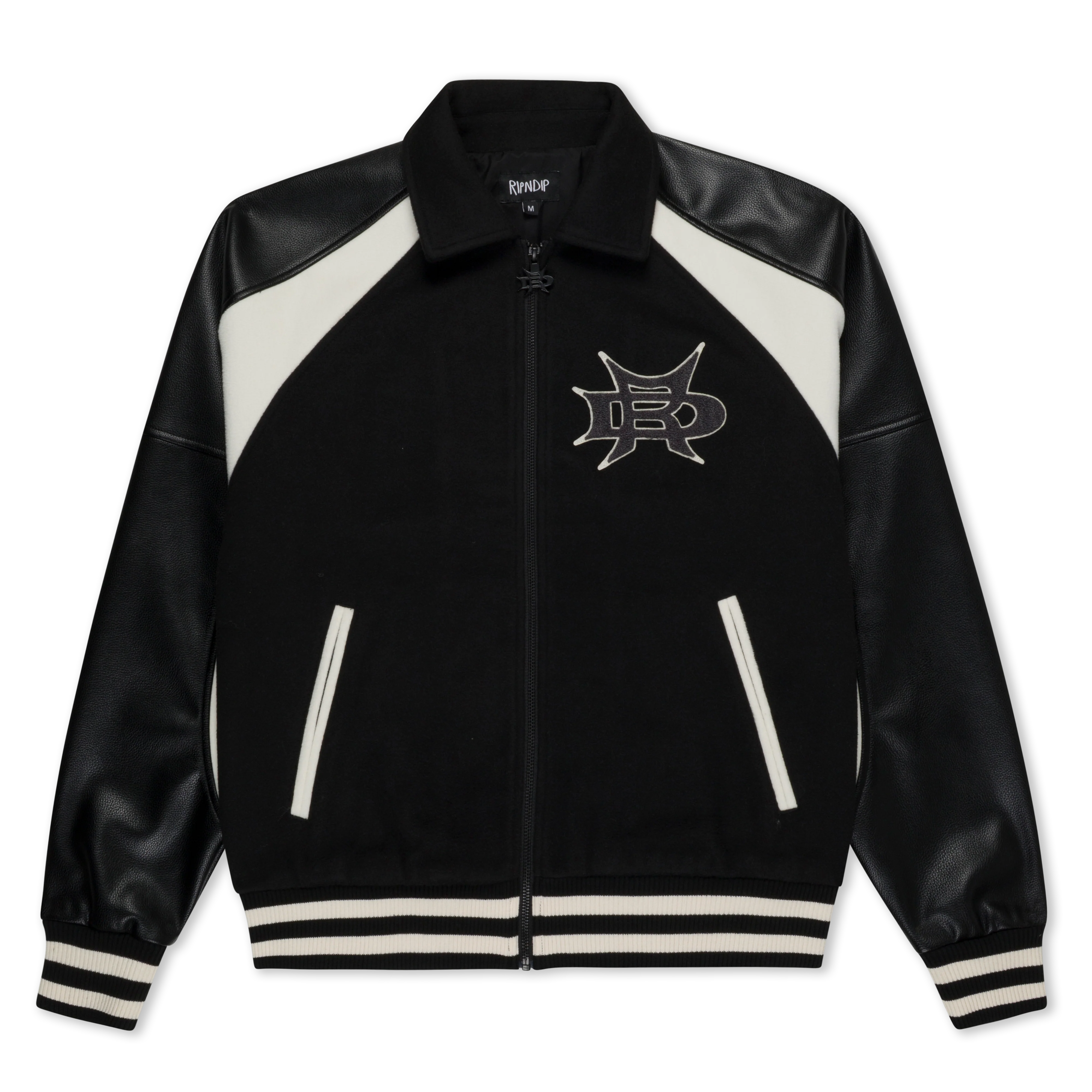 Image of Luther Leather Jacket (Black / Sand)