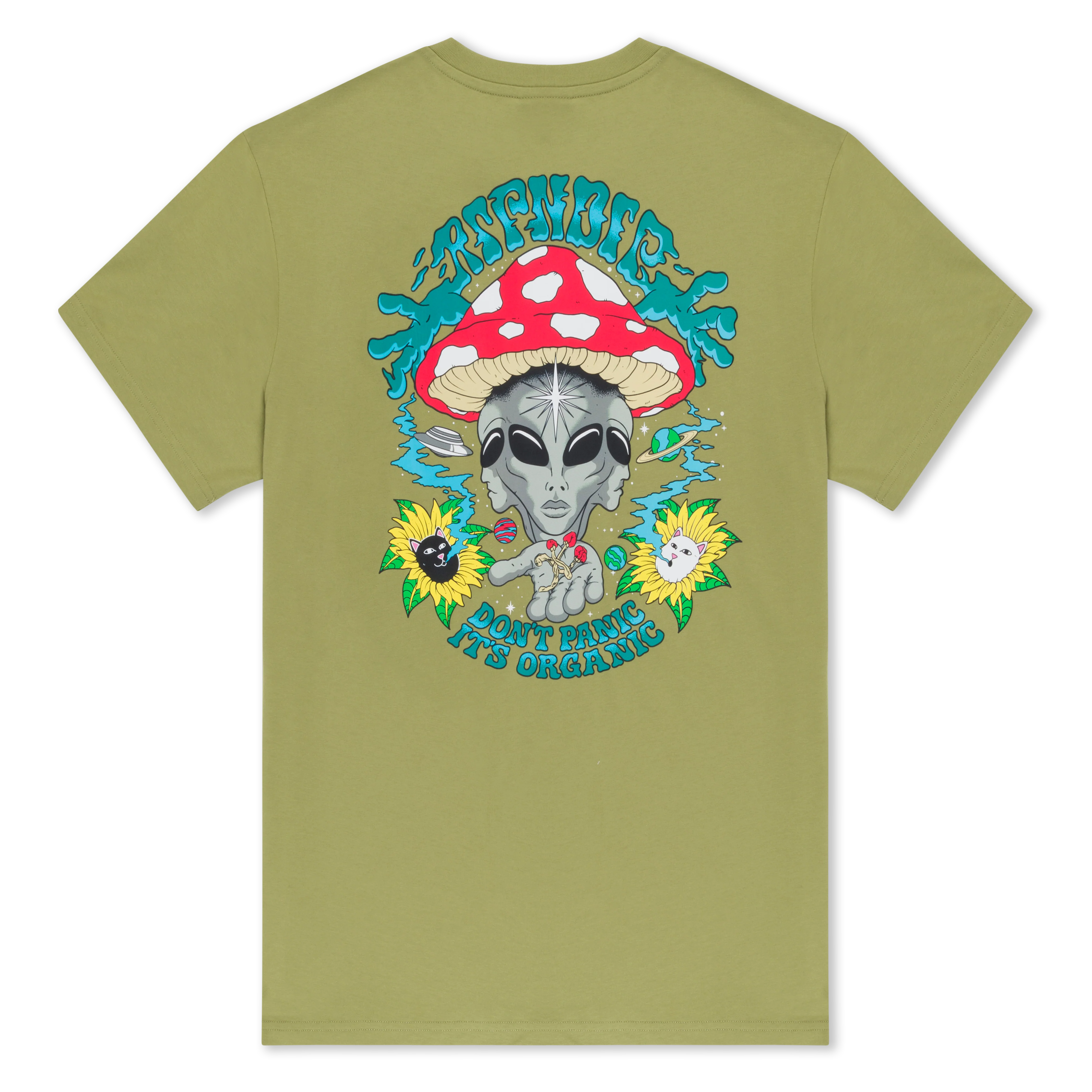Image of Don't Panic Tee (Light Forest)