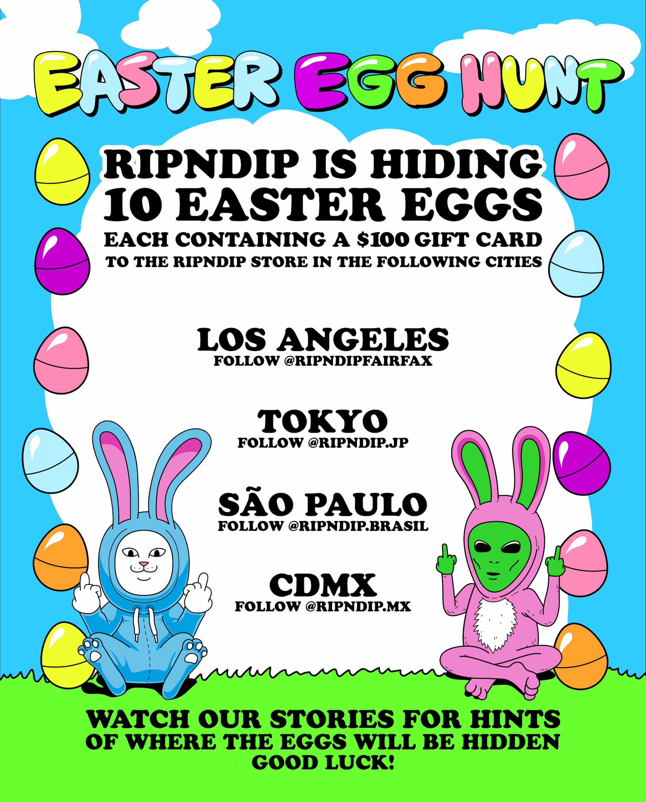 Ripndip LA easter egg hunt