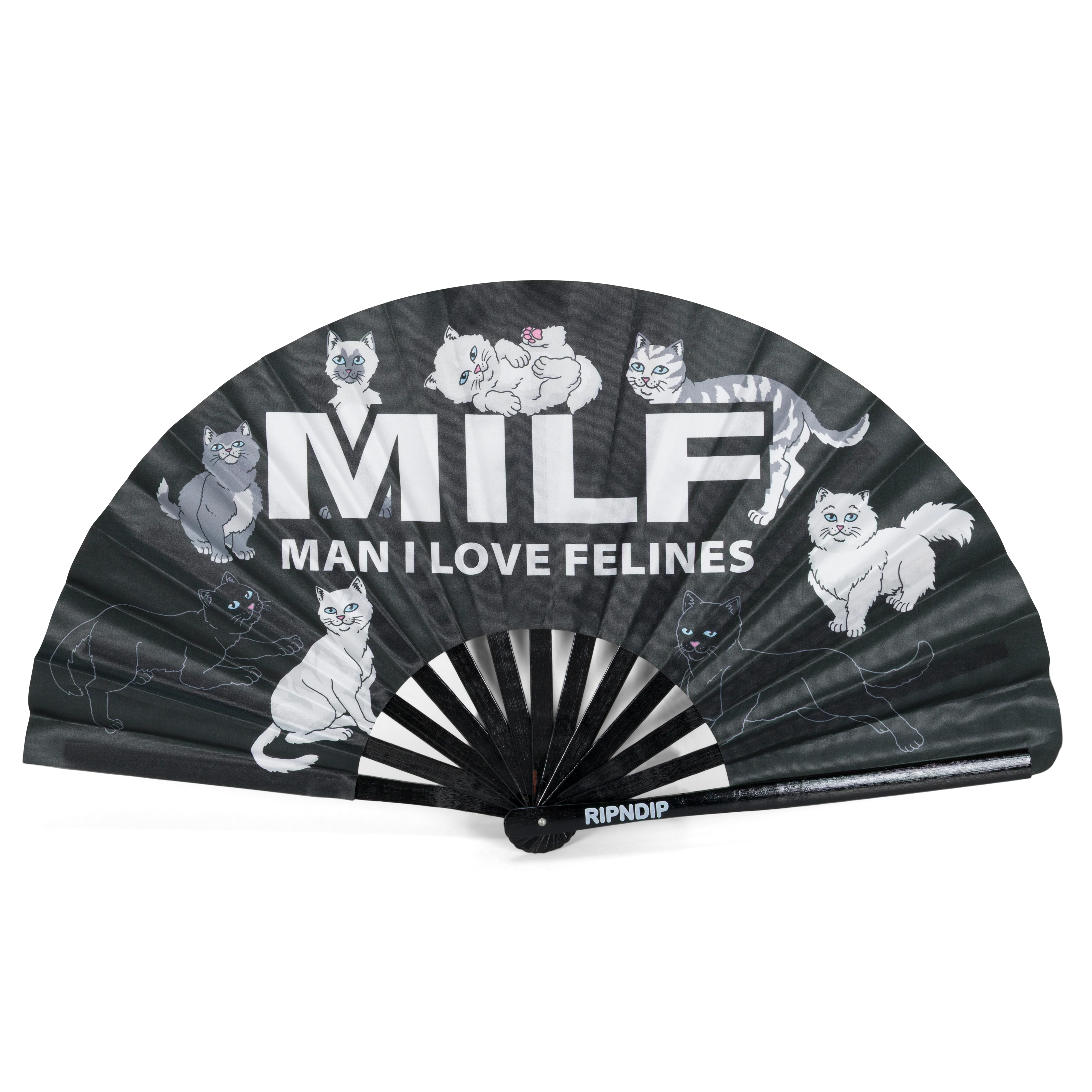Image of Man I Love Felines Fan (Black)